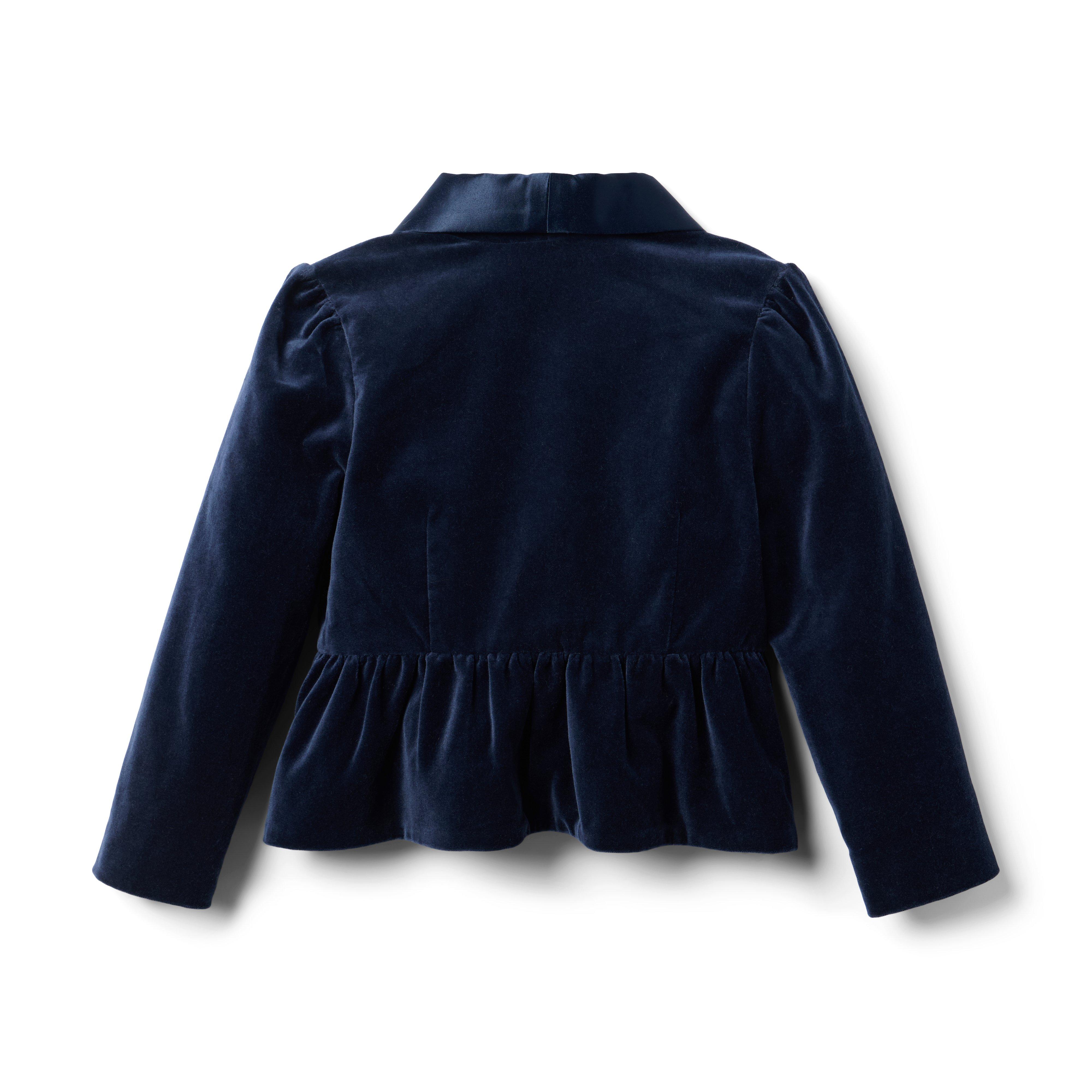 Girls velvet blazer shop