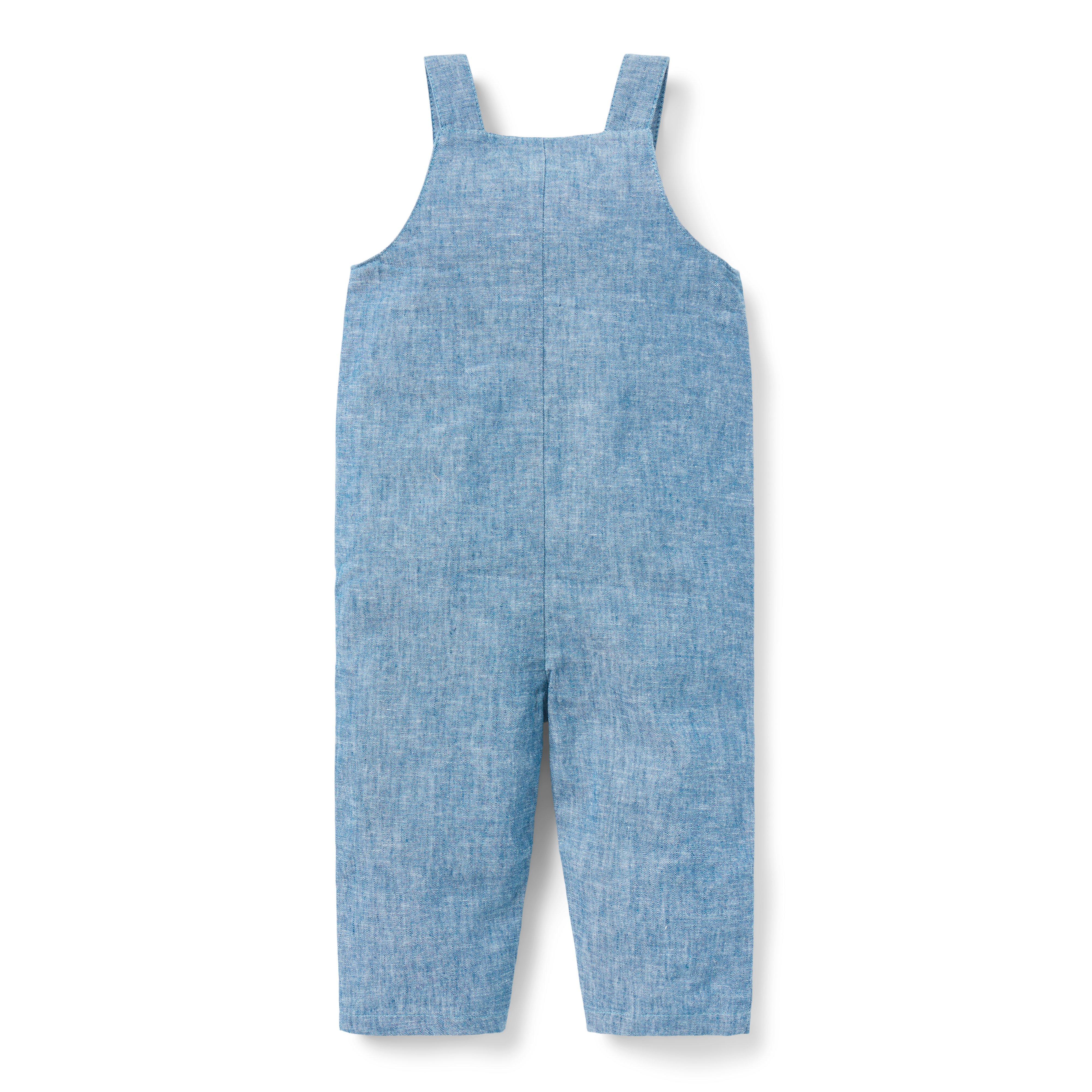 Baby Chambray Horse Overall image number 1