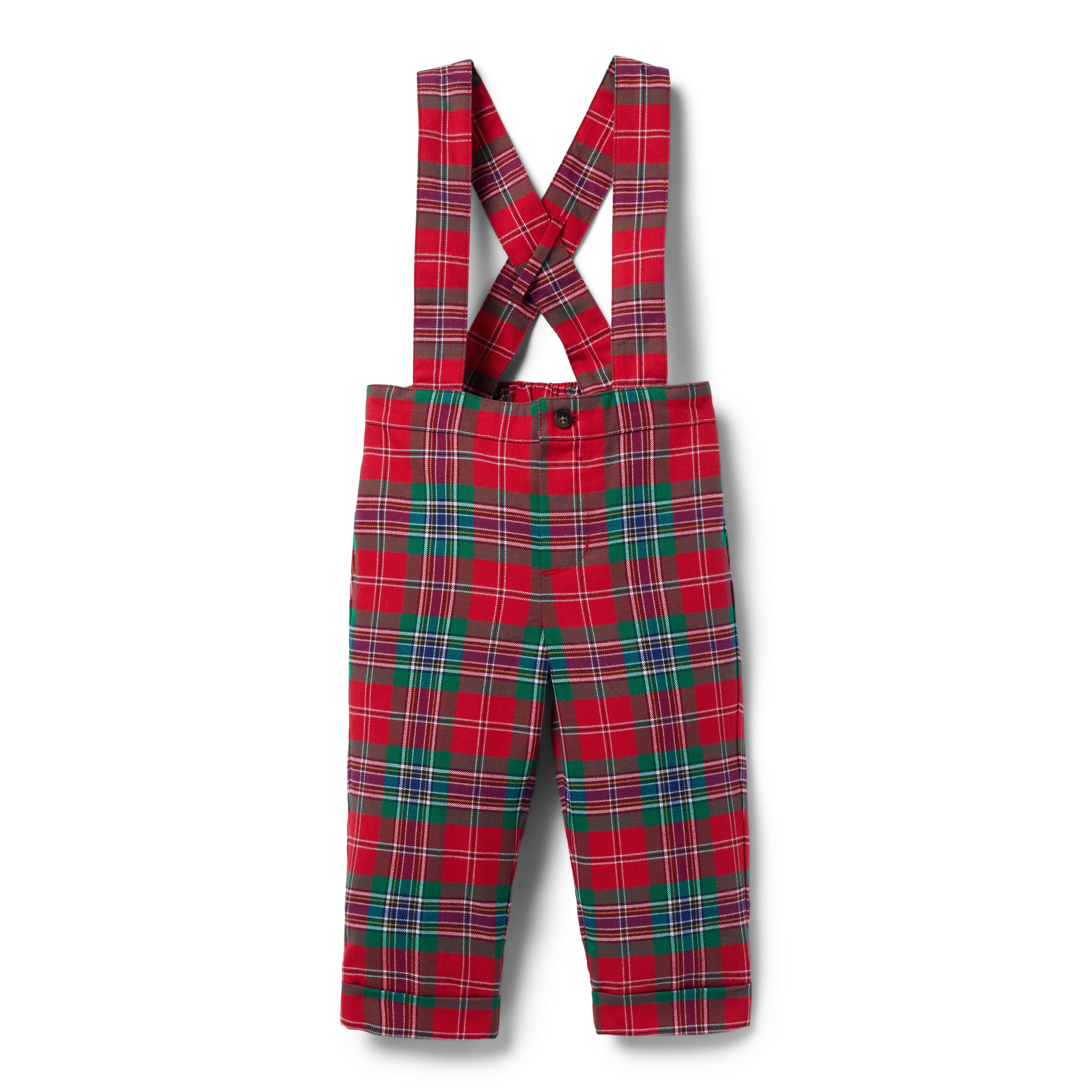 Baby Tartan Suspender Pant