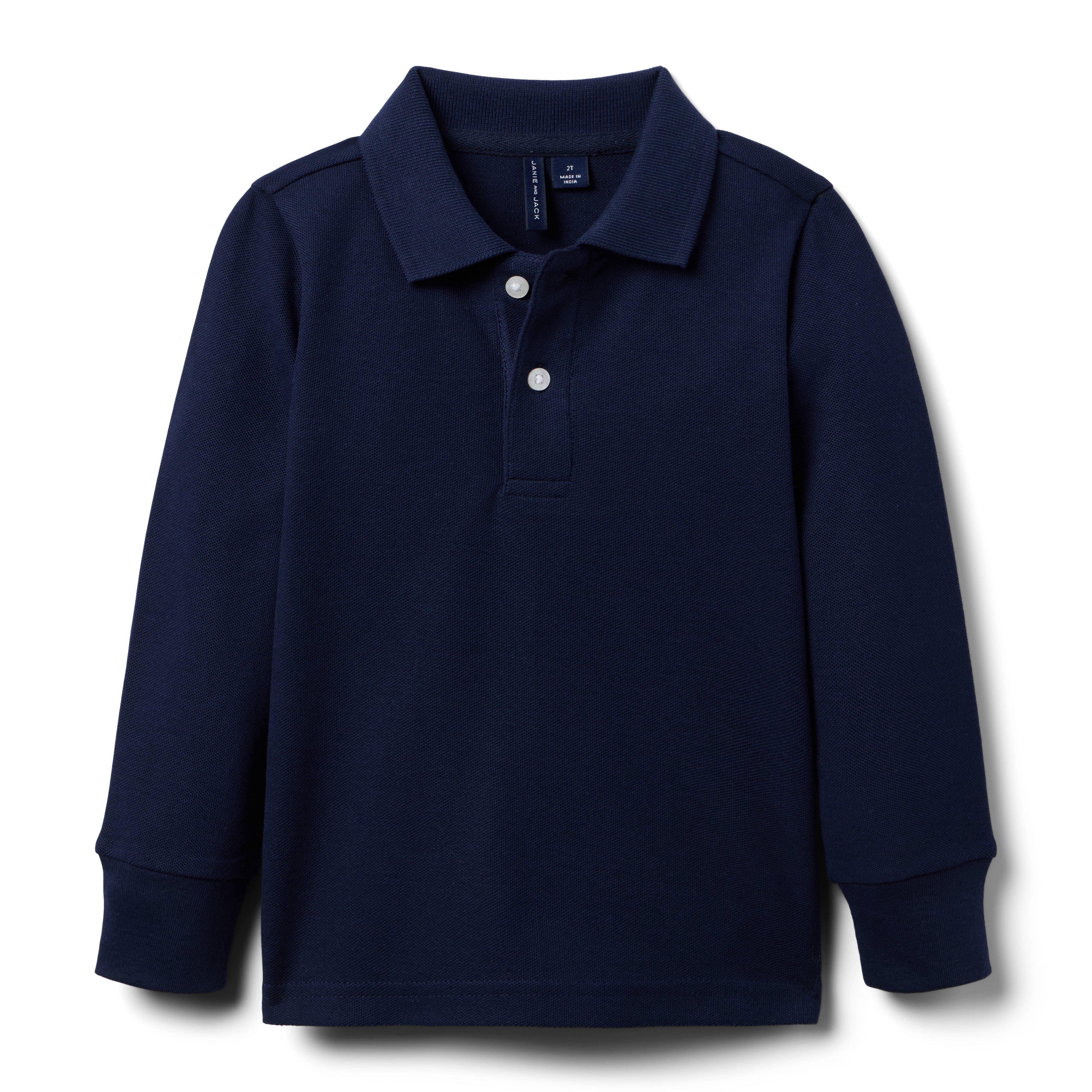 The Long Sleeve Pique Polo