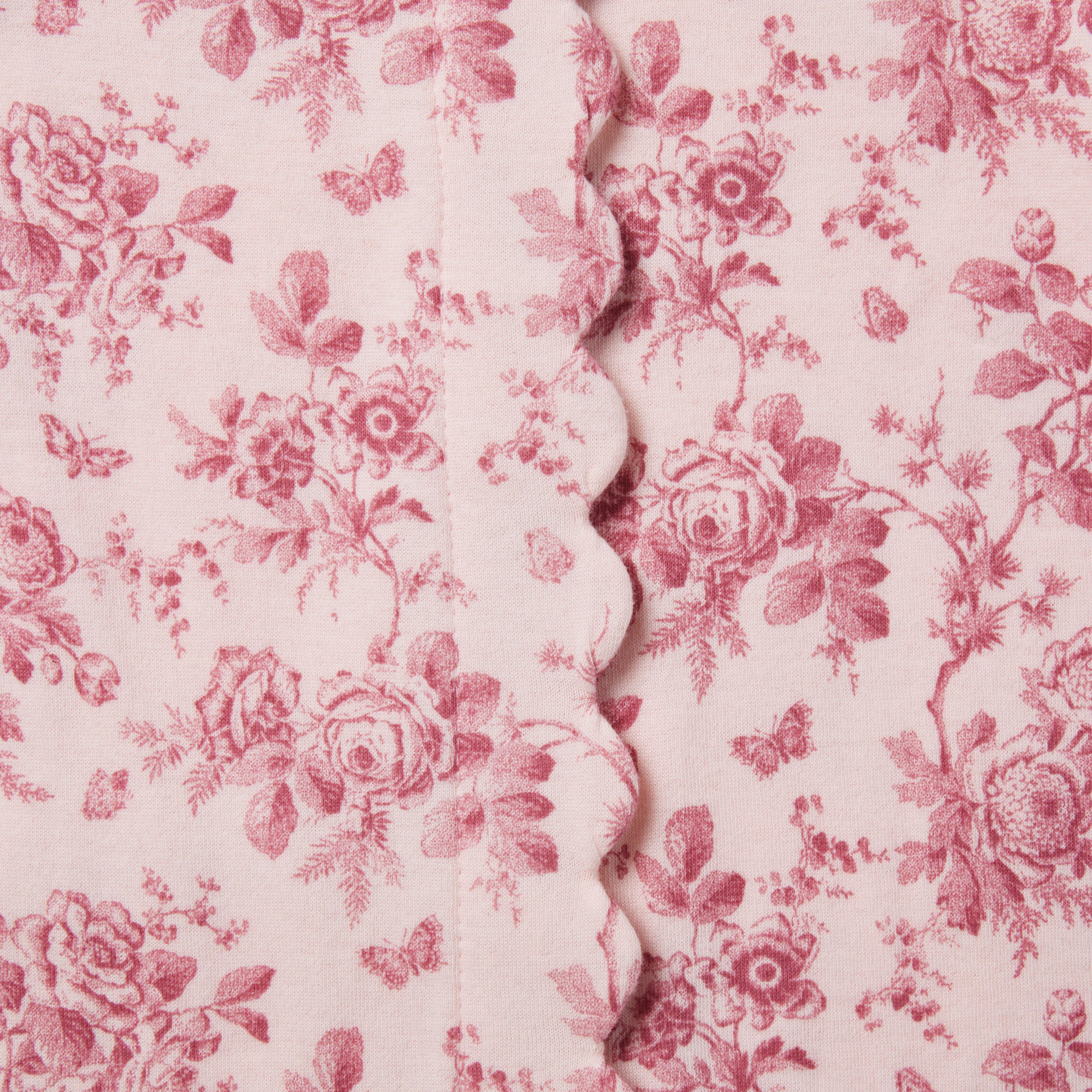 Baby Floral Toile Footed One-Piece image number 1