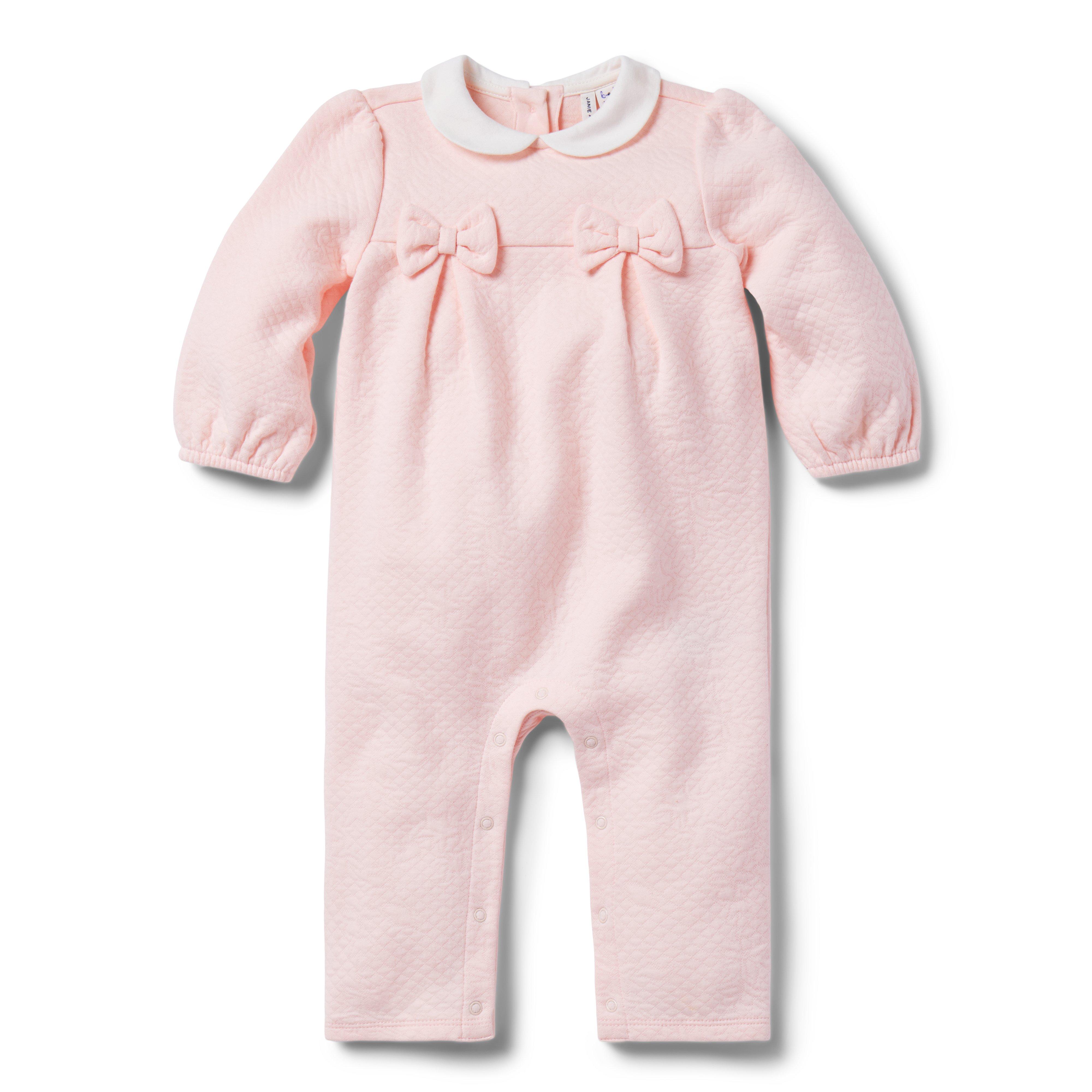 Baby Quilted Bow One-Piece