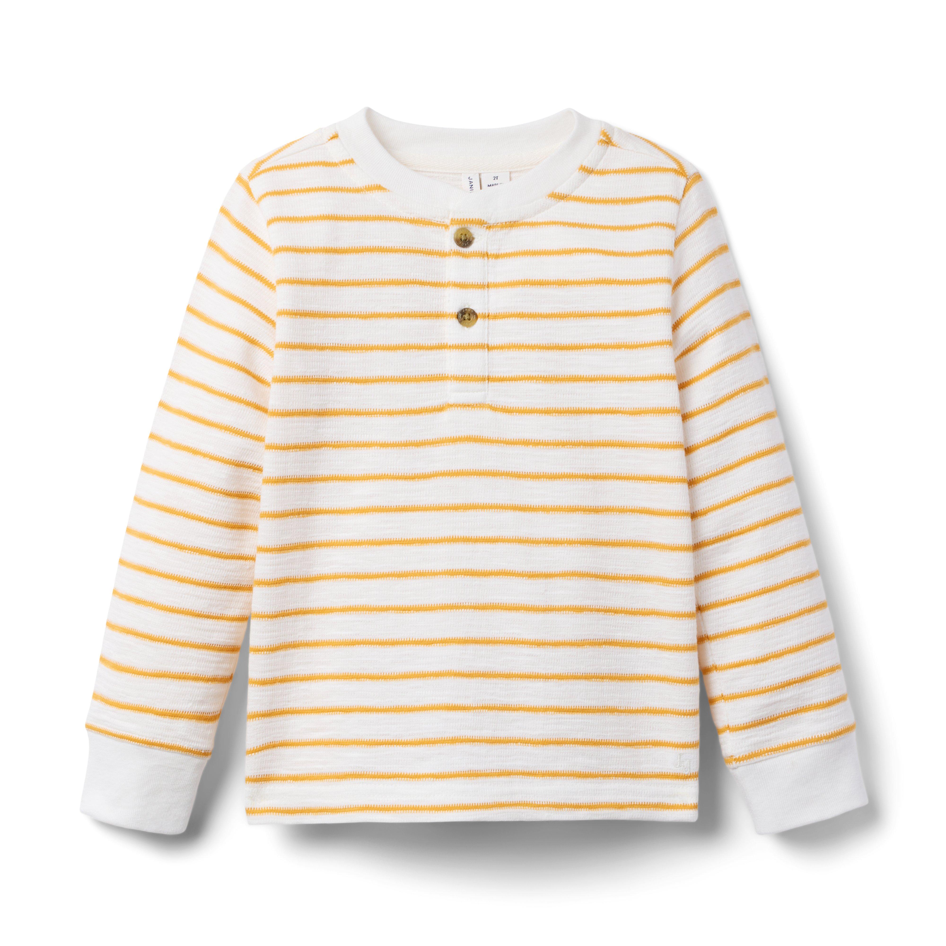 Striped Henley Tee image number 0