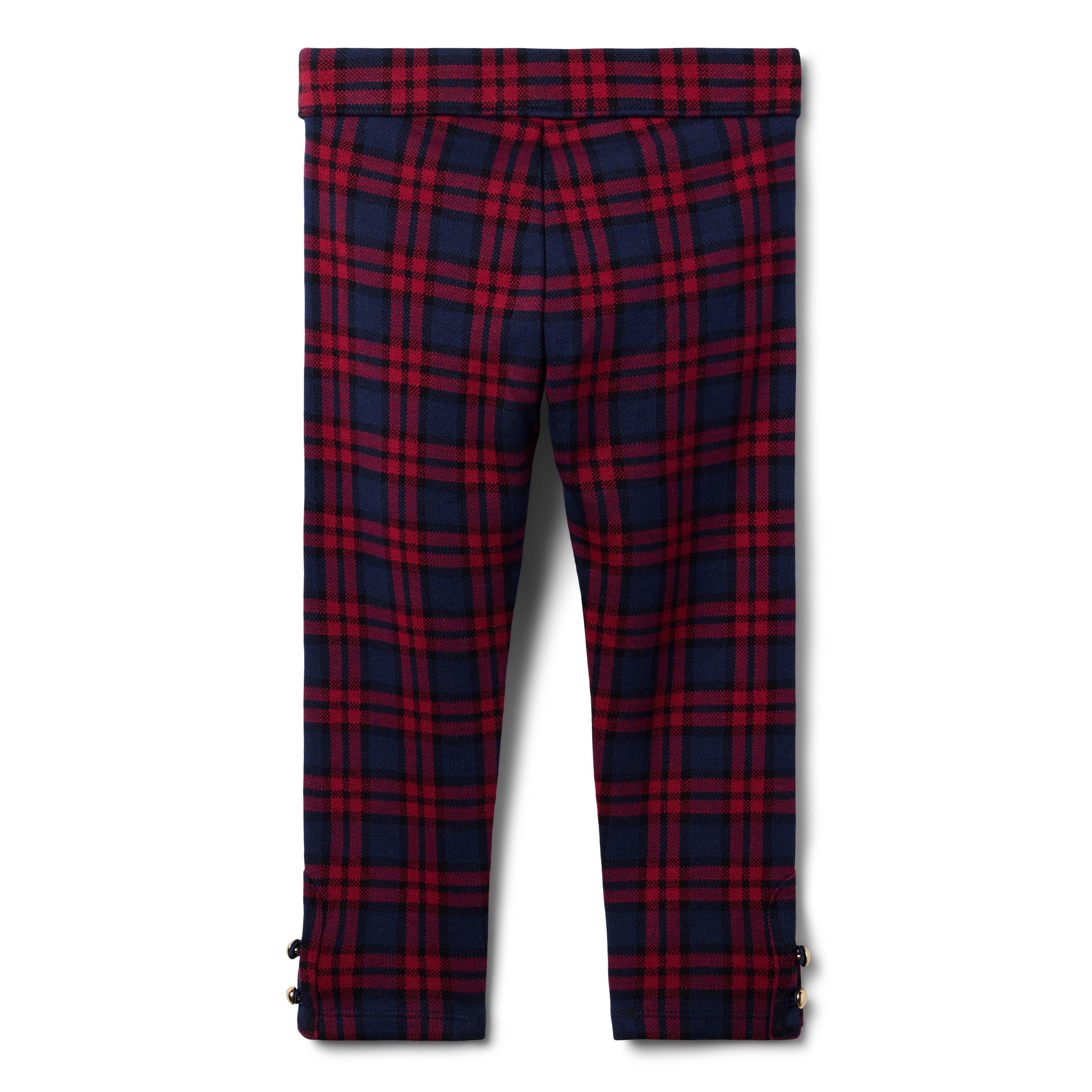 Tartan Button Cuff Ponte Pant image number 1