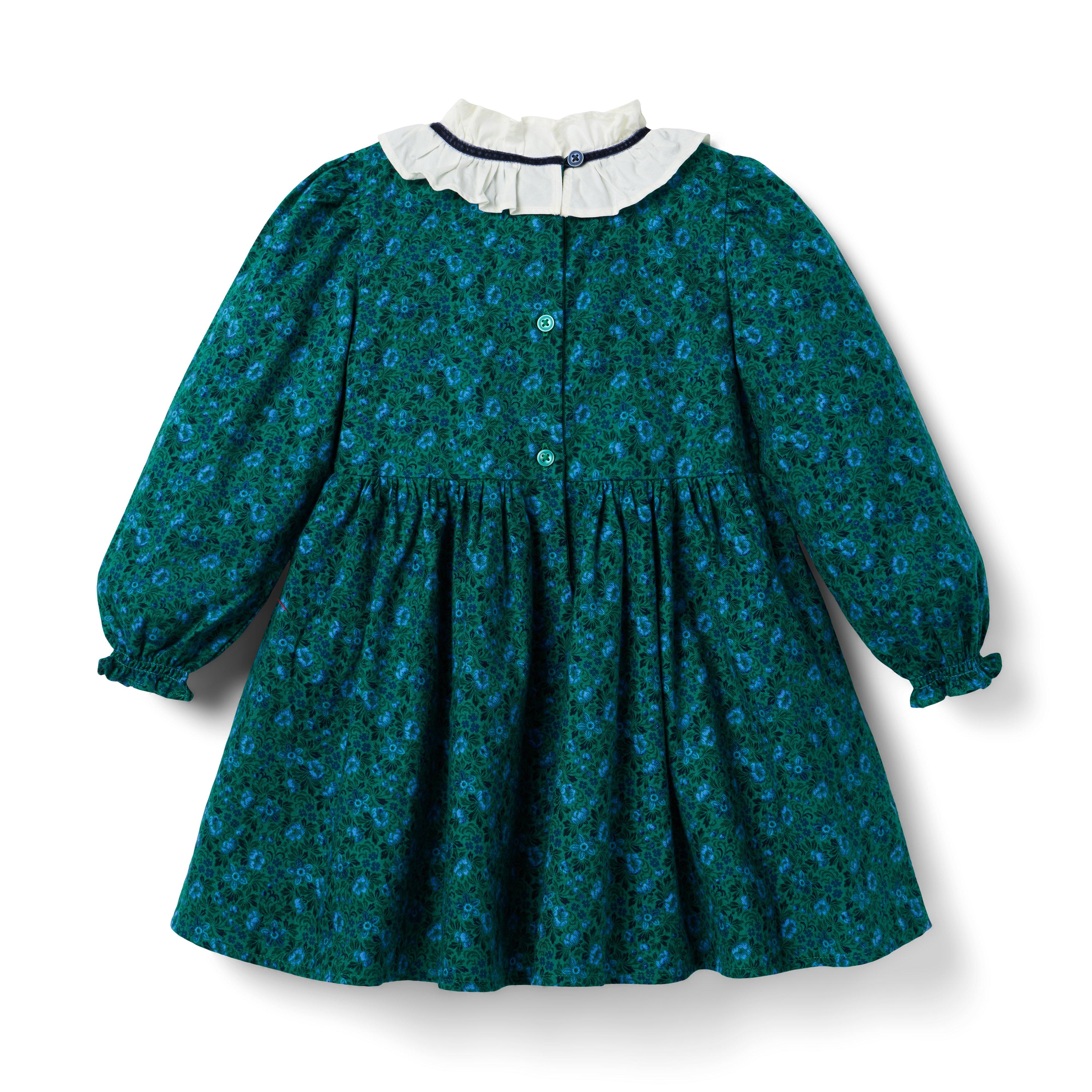 Ditsy Floral Ruffle Collar Dress image number 1