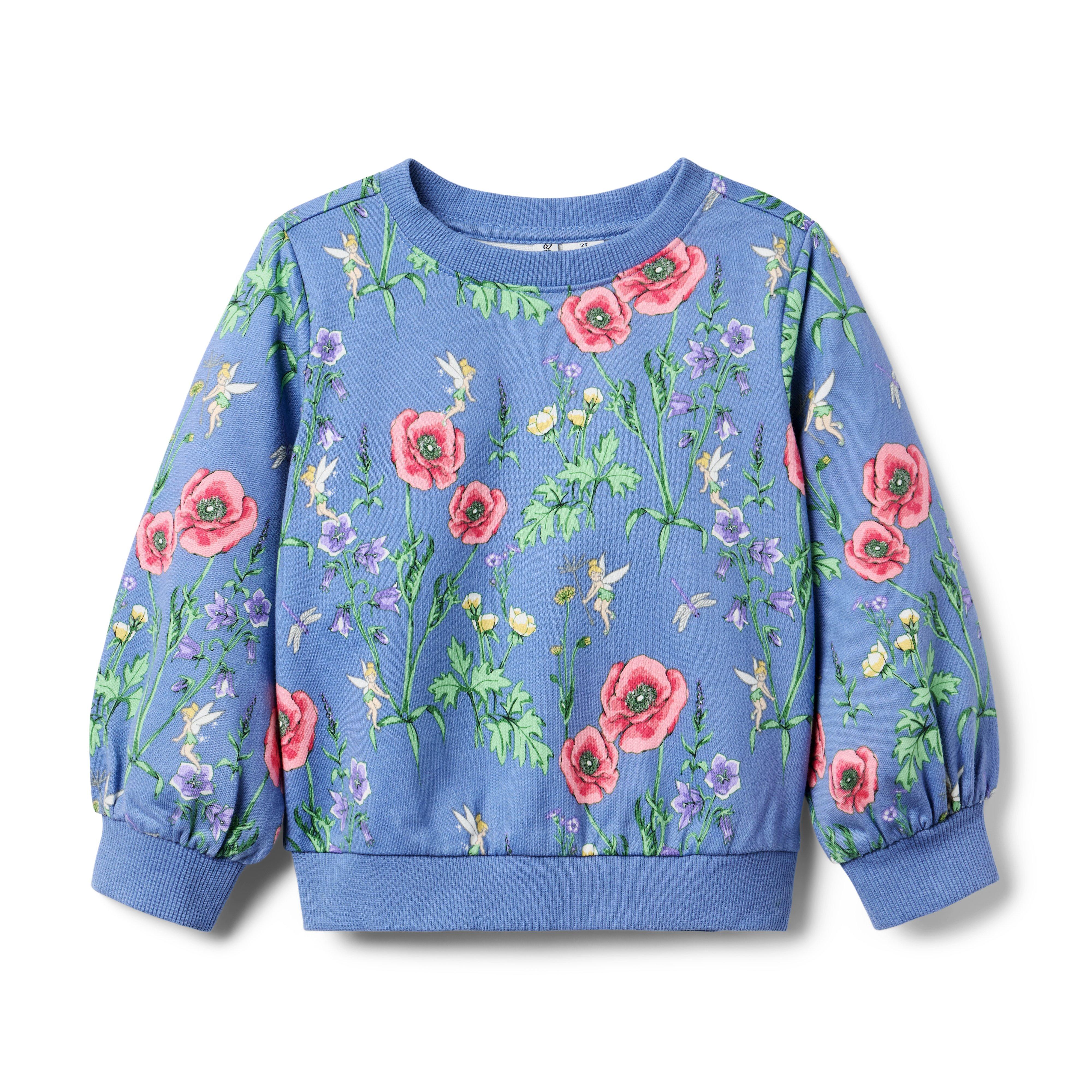 Disney Tinker Bell Floral Sweatshirt