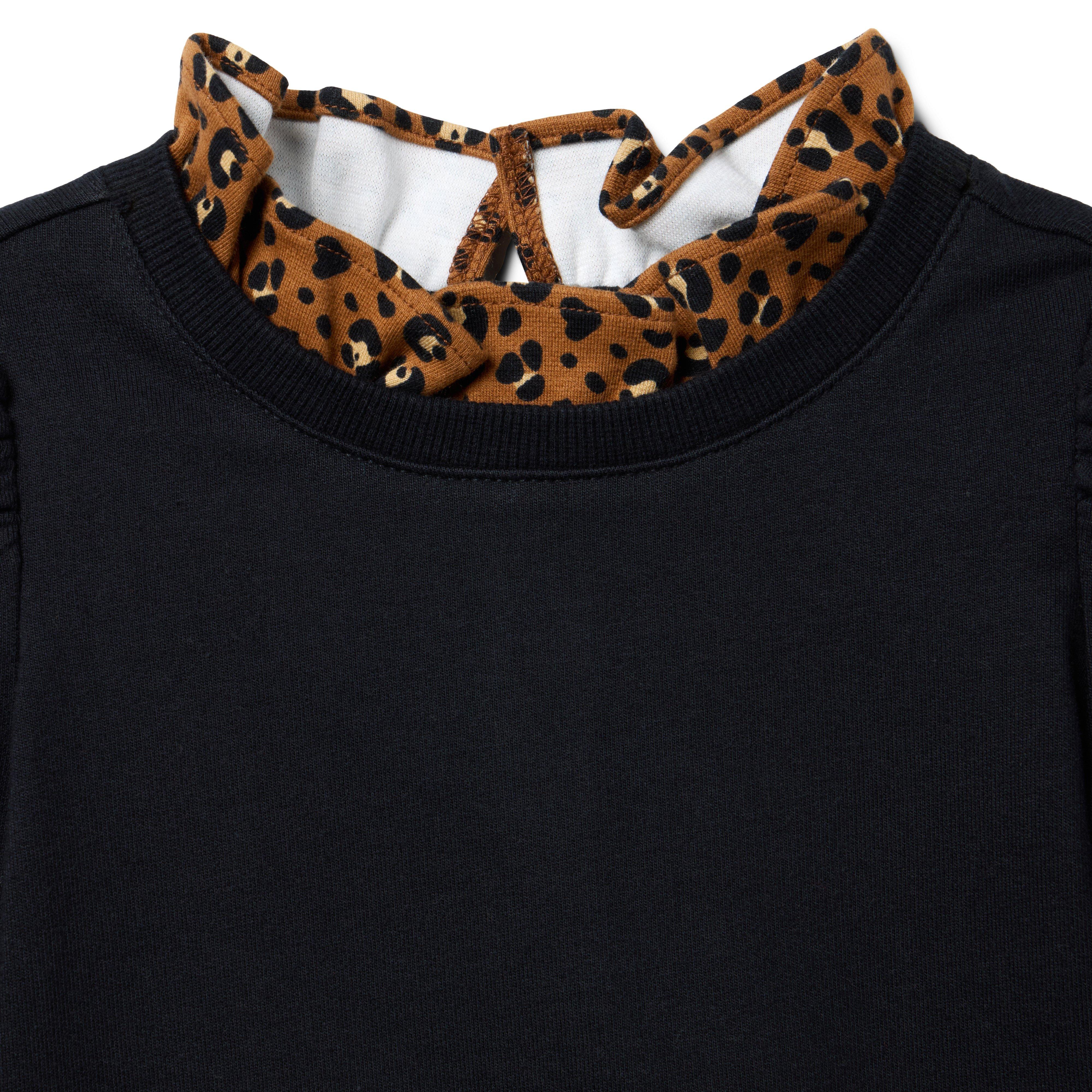 Leopard Trim Sweatshirt image number 1