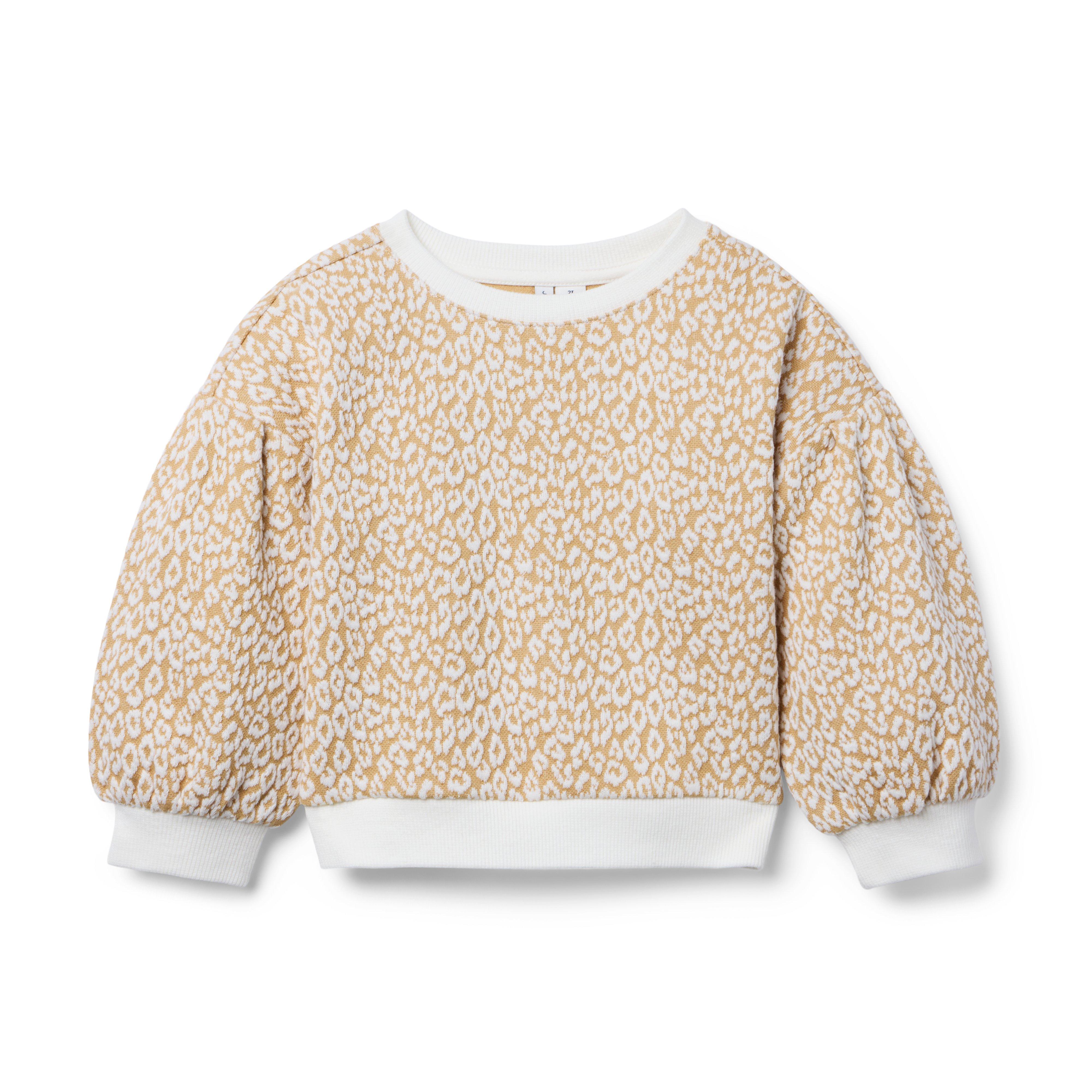 Leopard Jacquard Sweatshirt