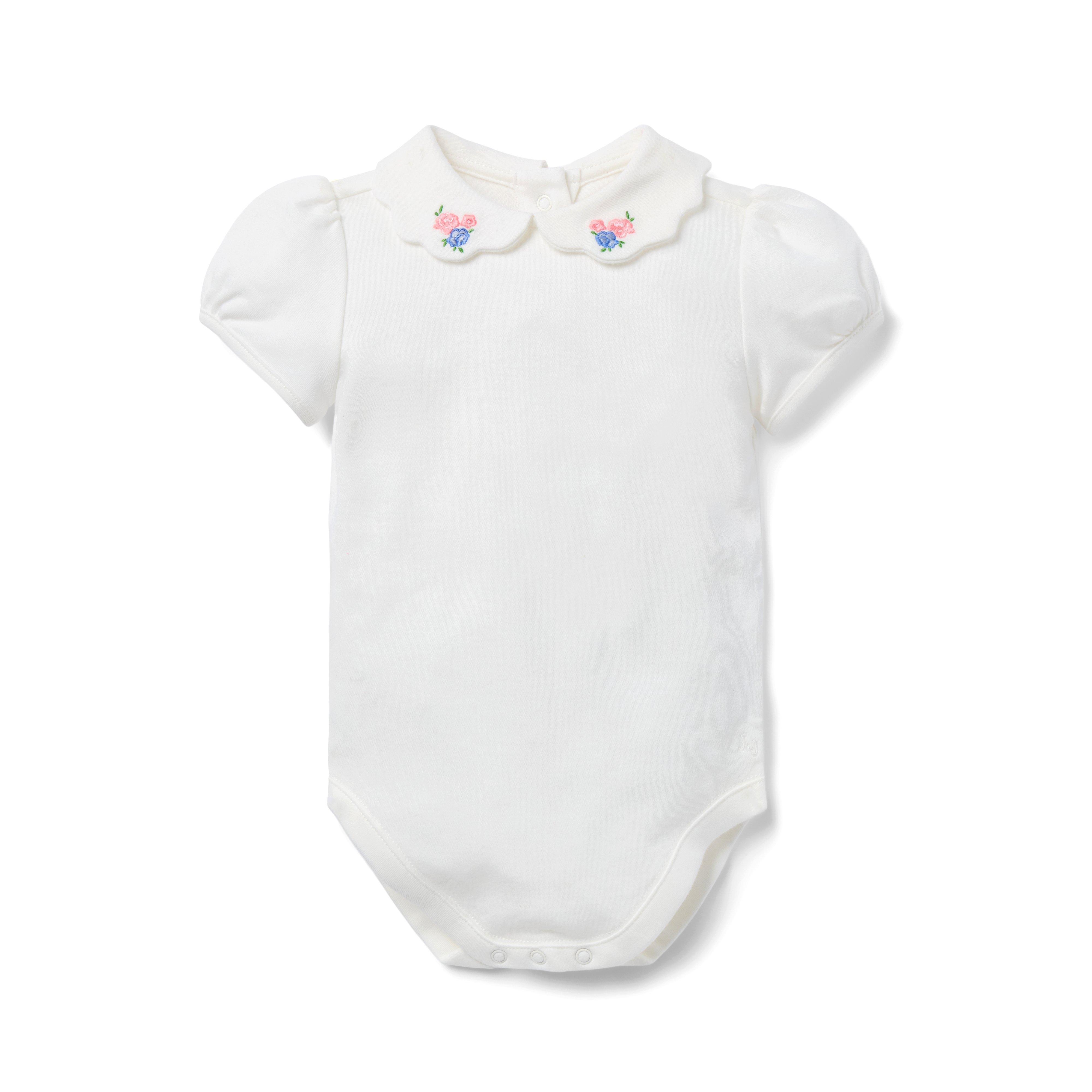 Baby Embroidered Collar Bodysuit image number 0