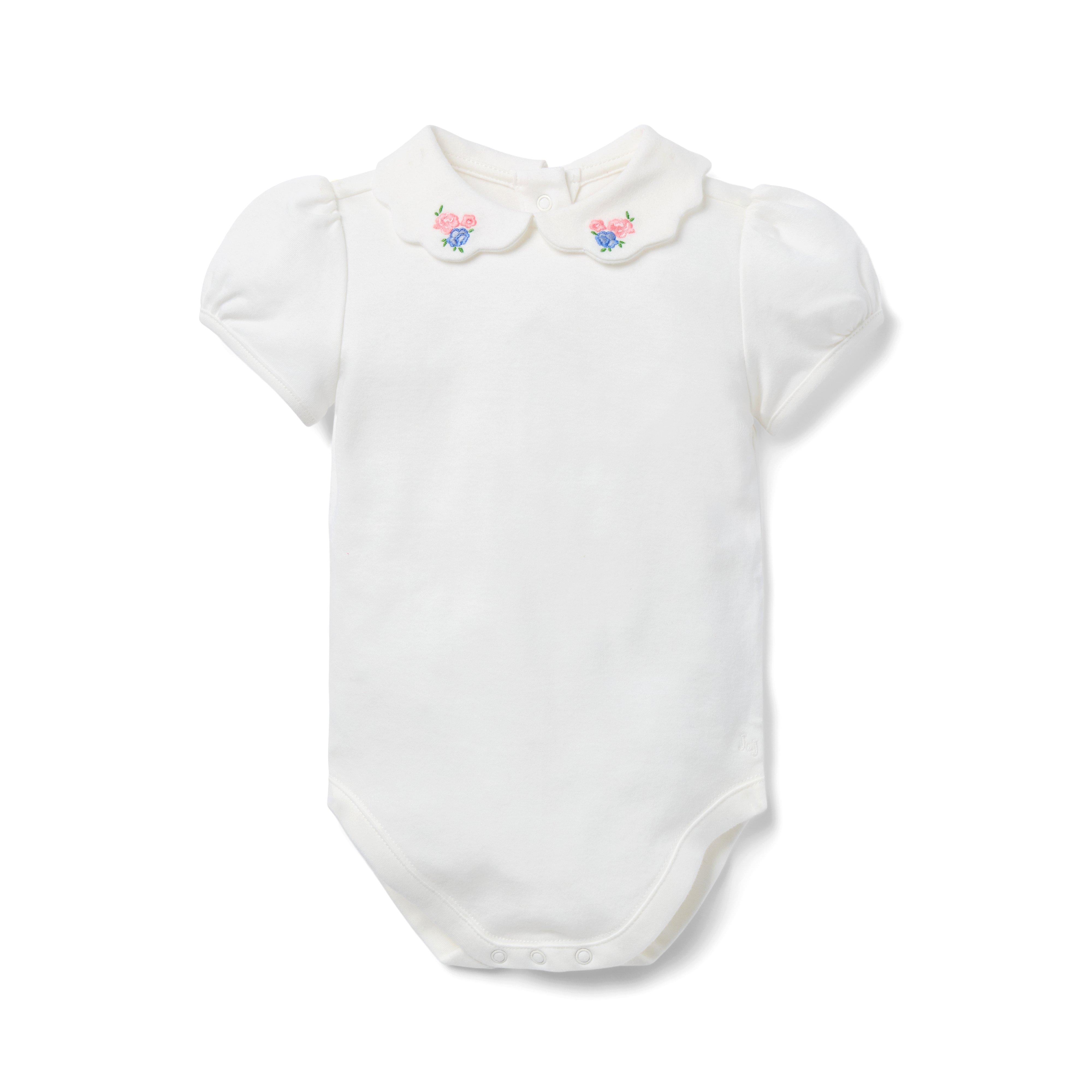 Baby Embroidered Collar Bodysuit