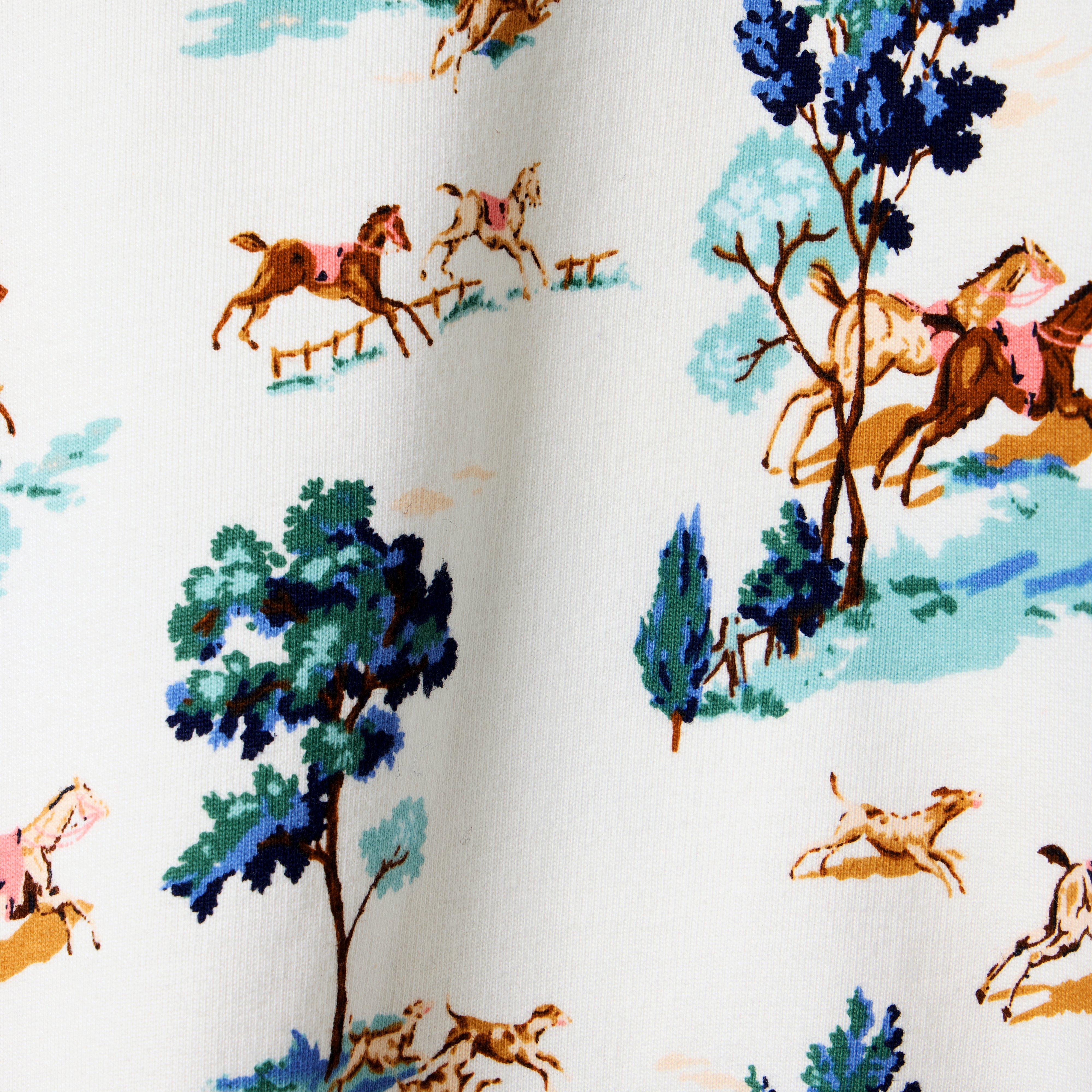 Horse Toile French Terry Sweatshirt image number 1