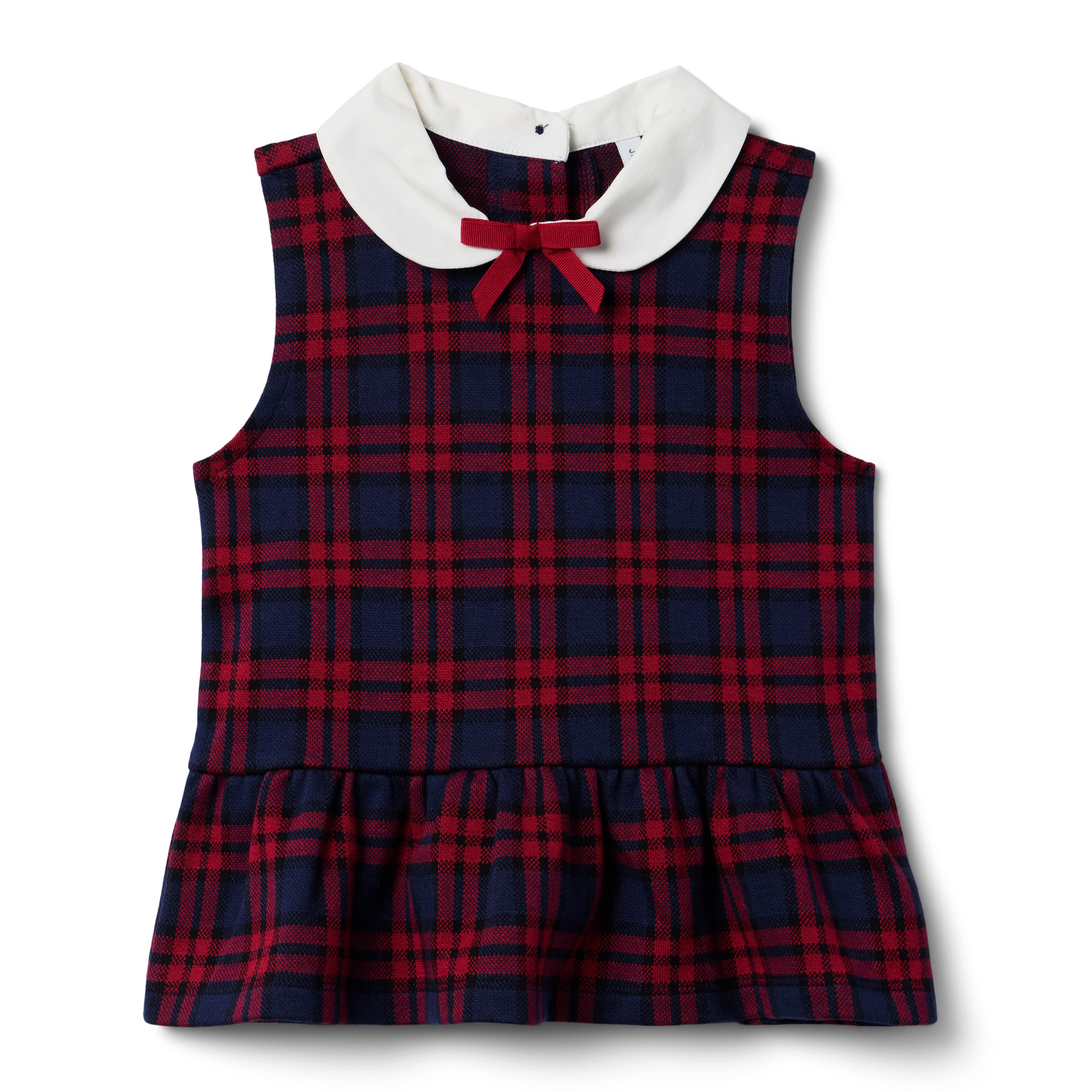 Tartan Peplum Top