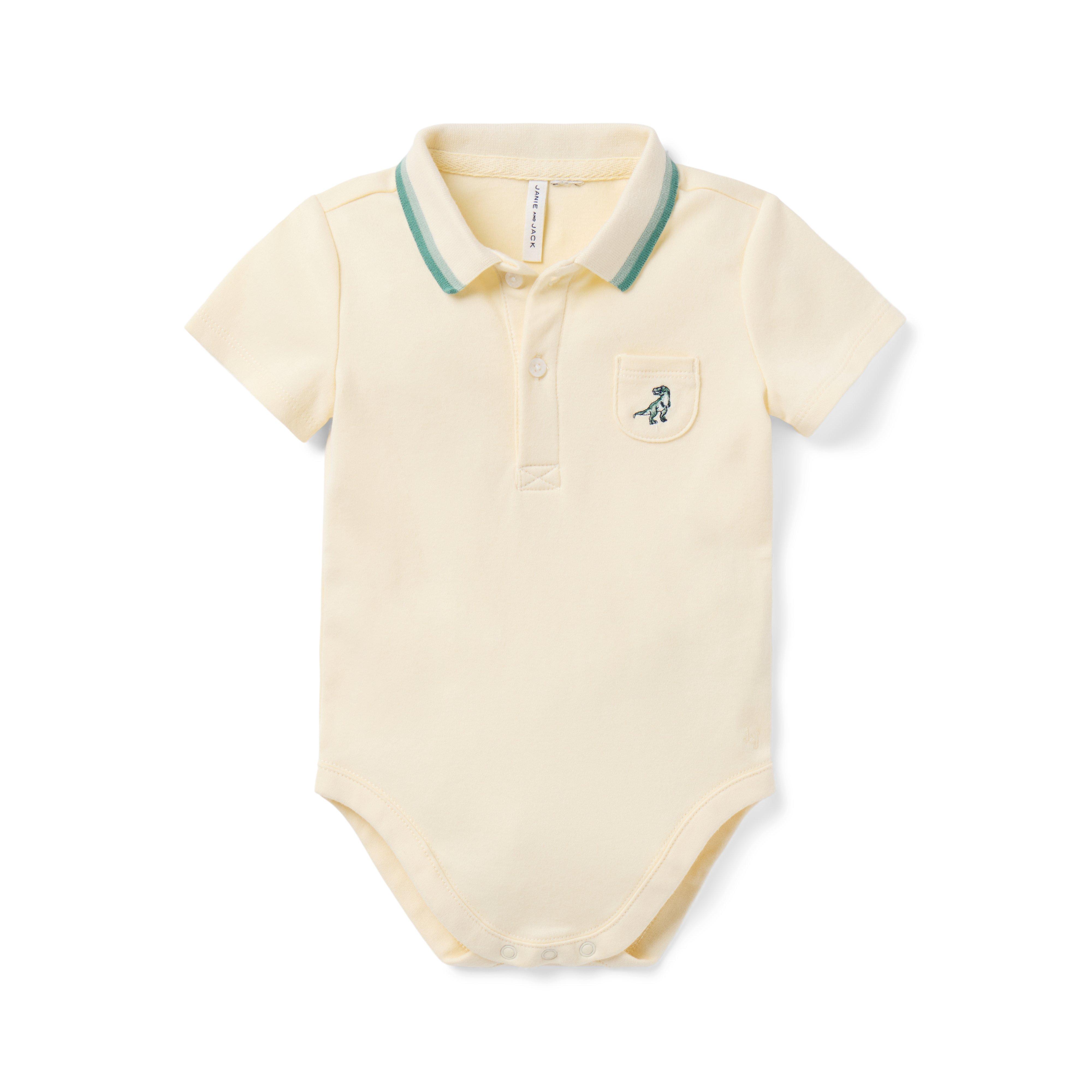 Baby Dinosaur Polo Bodysuit