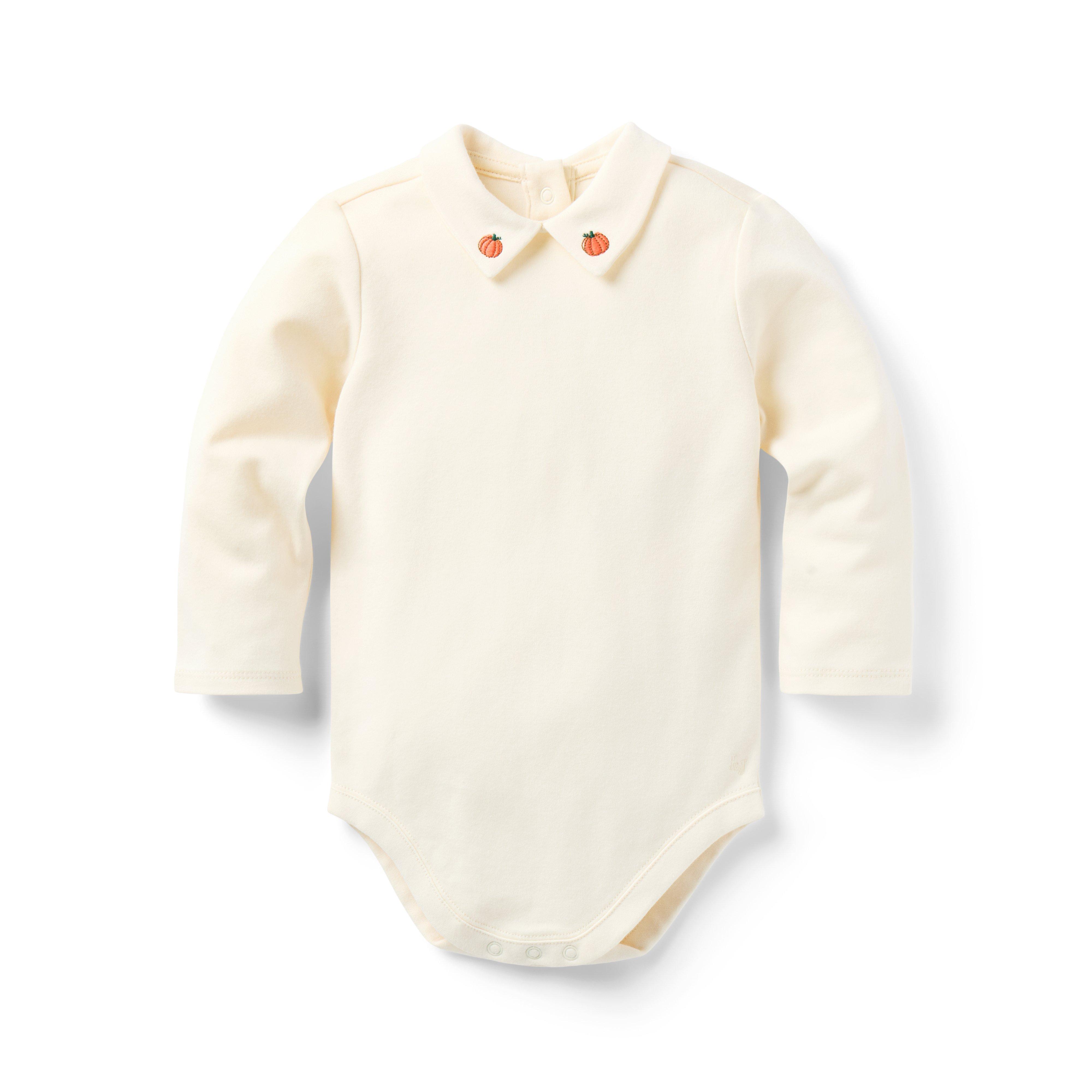 The Pumpkin Collar Baby Bodysuit 