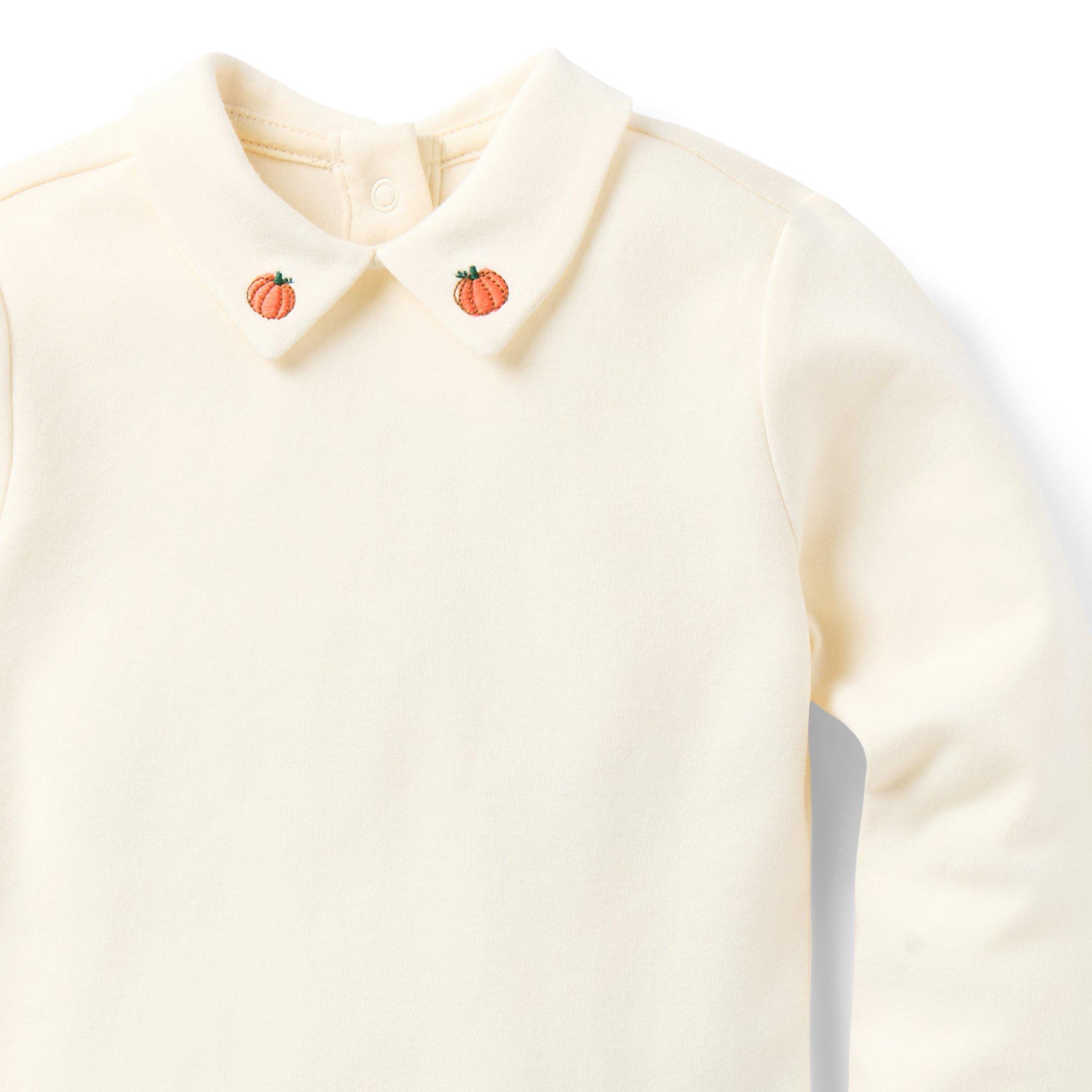 The Pumpkin Collar Baby Bodysuit  image number 1