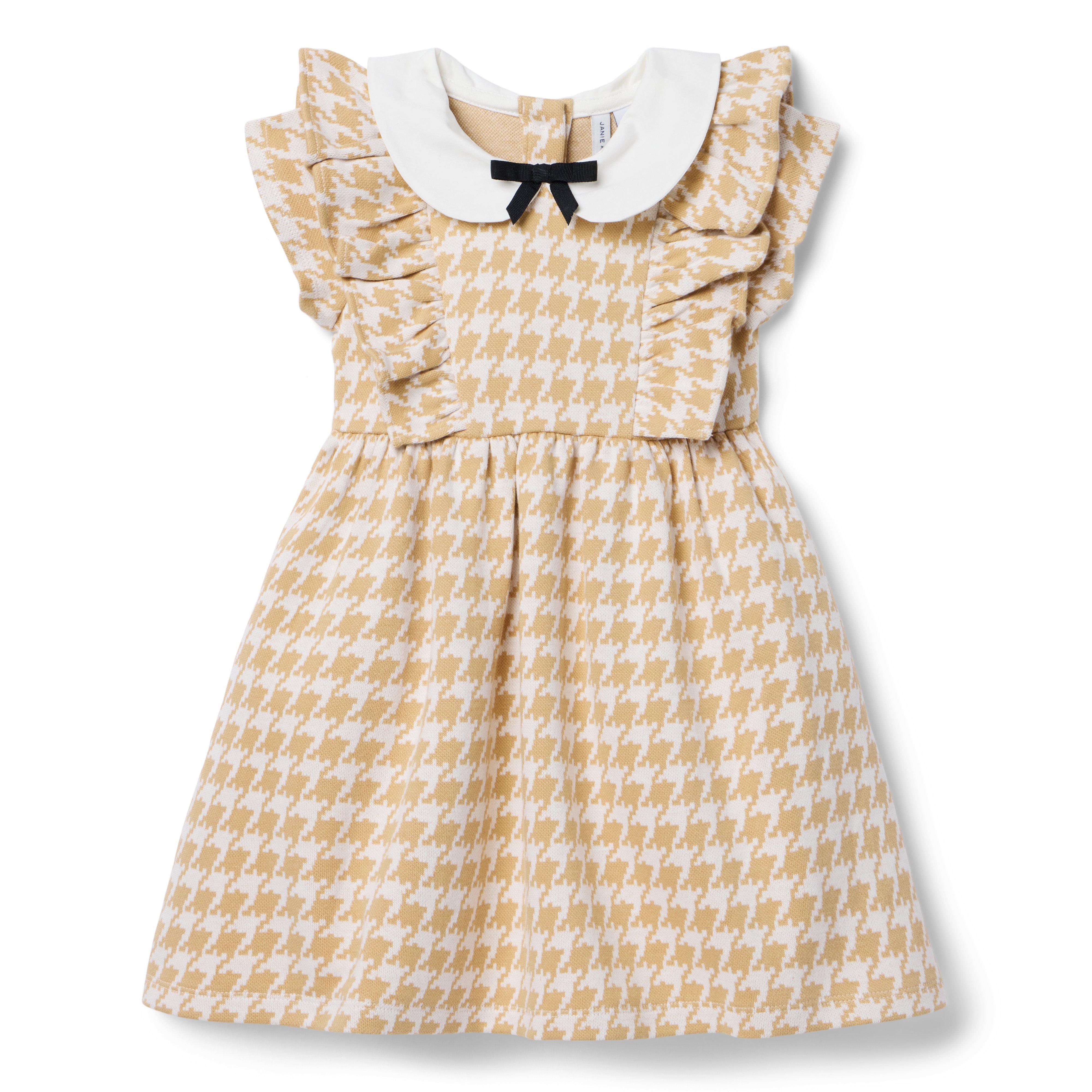 Houndstooth Ruffle Dress