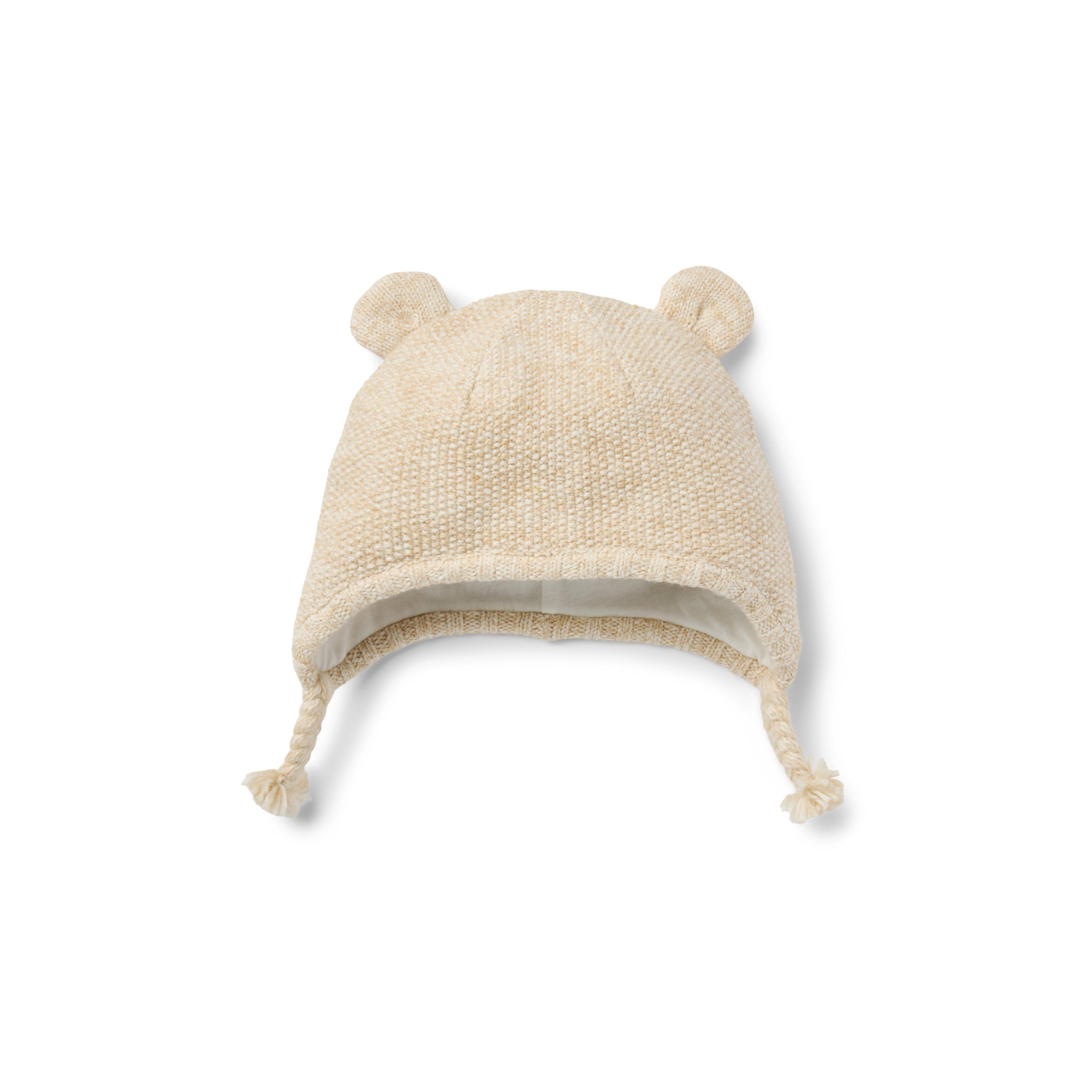 Baby Cable Knit Bear Ear Beanie