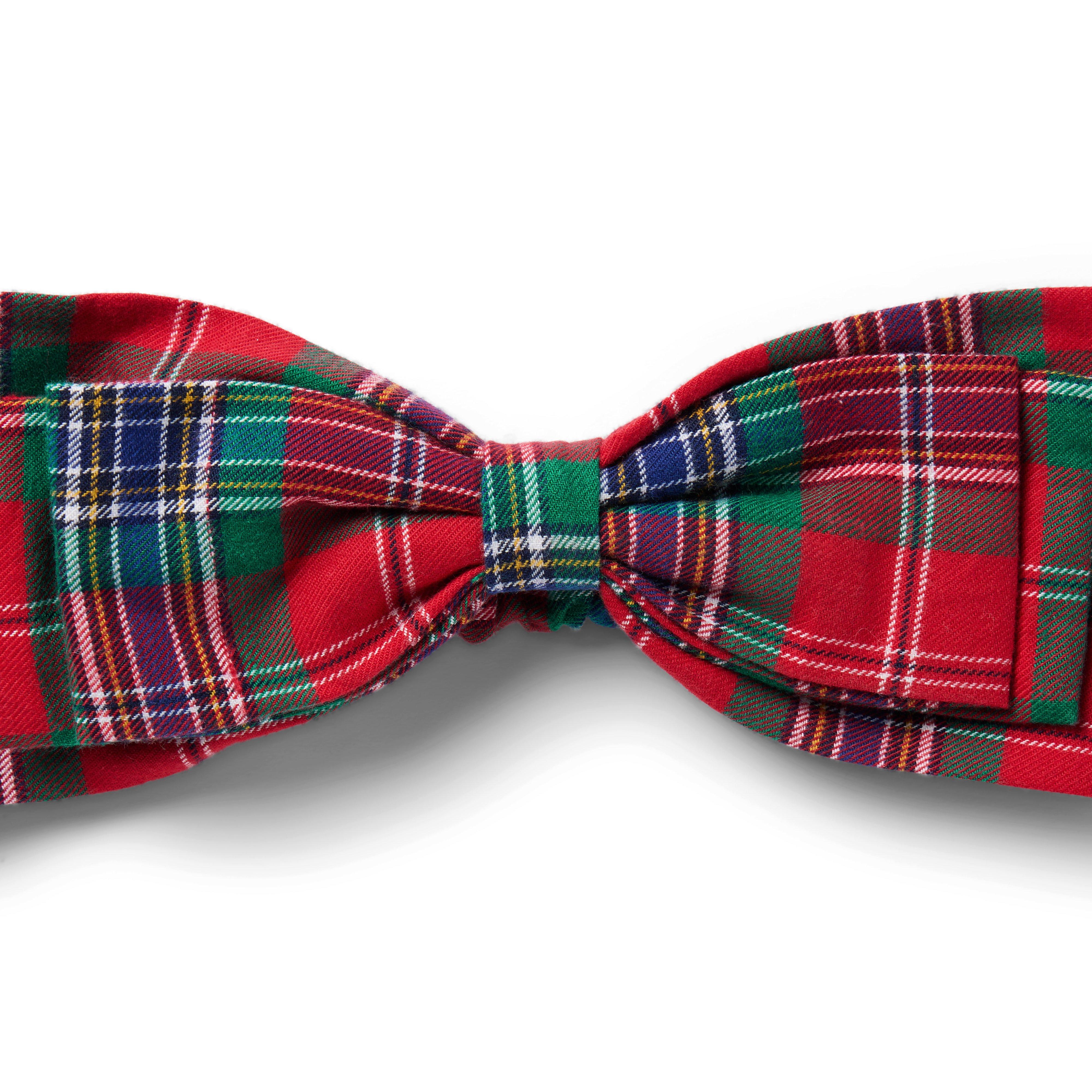 Baby Tartan Bow Soft Headband image number 1