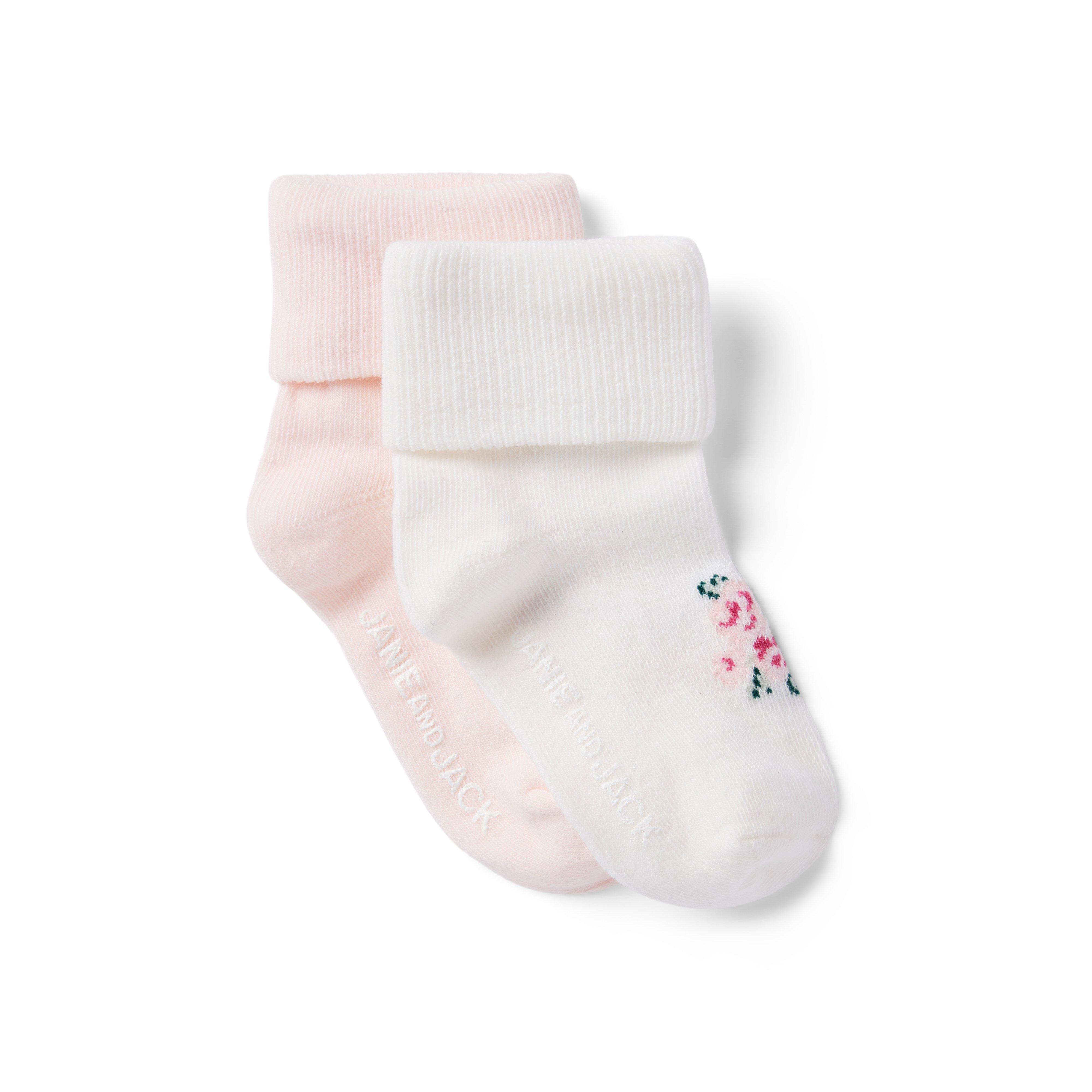 Baby Bear And Flower Sock 2-Pack