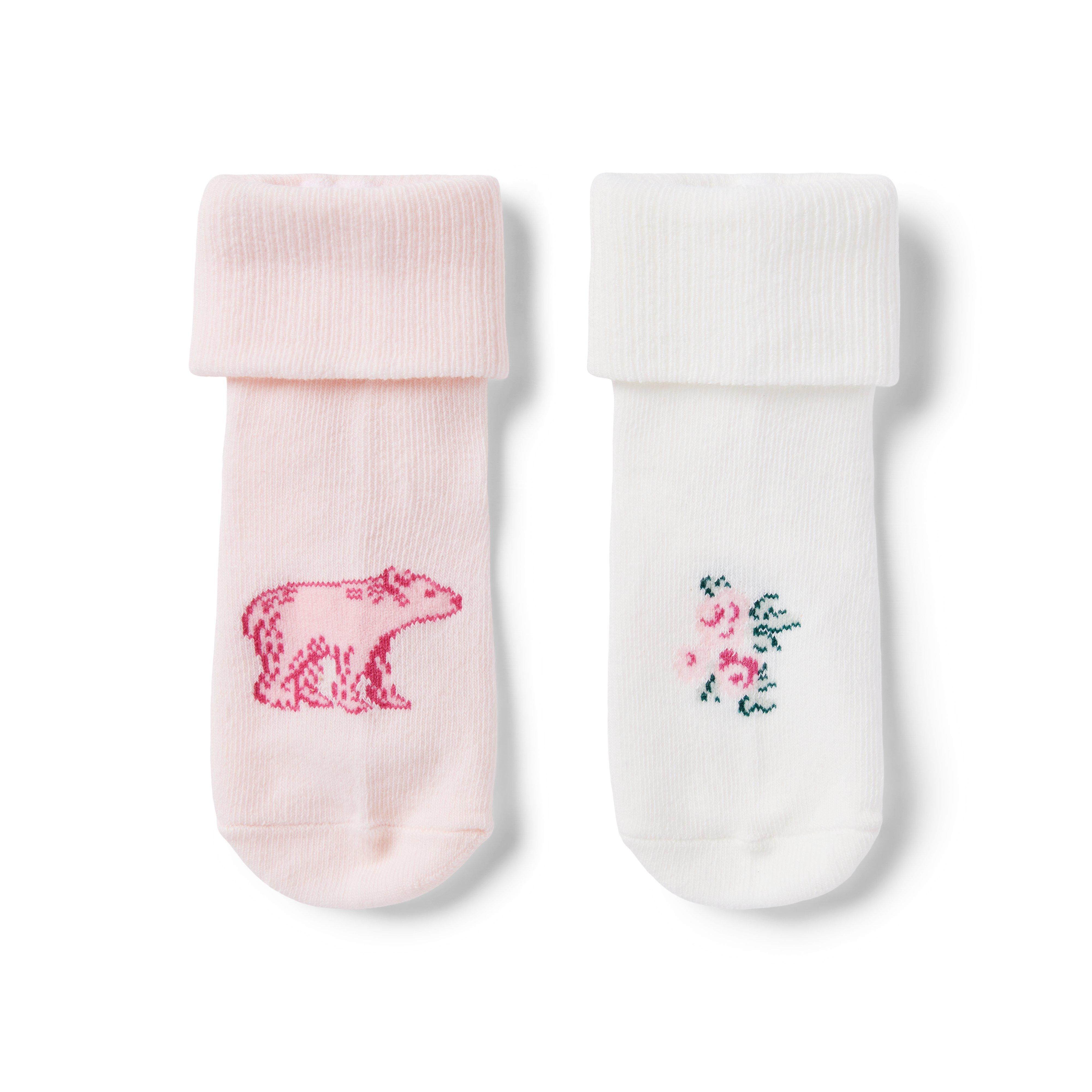 Baby Bear And Flower Sock 2-Pack image number 1