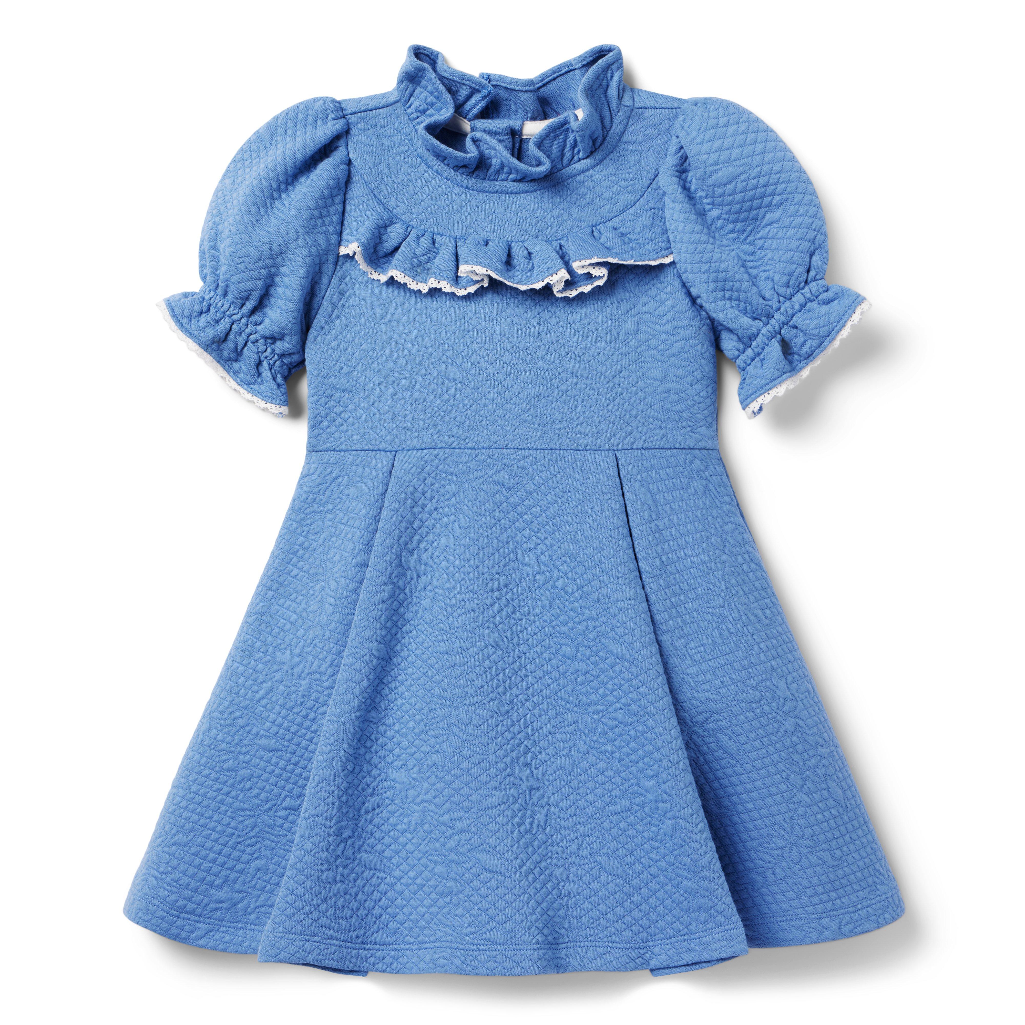 Ruffle Jacquard Dress