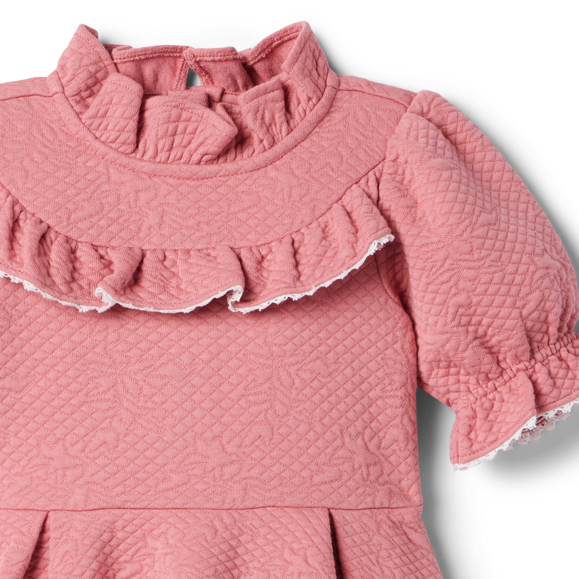 Ruffle Jacquard Dress image number 3