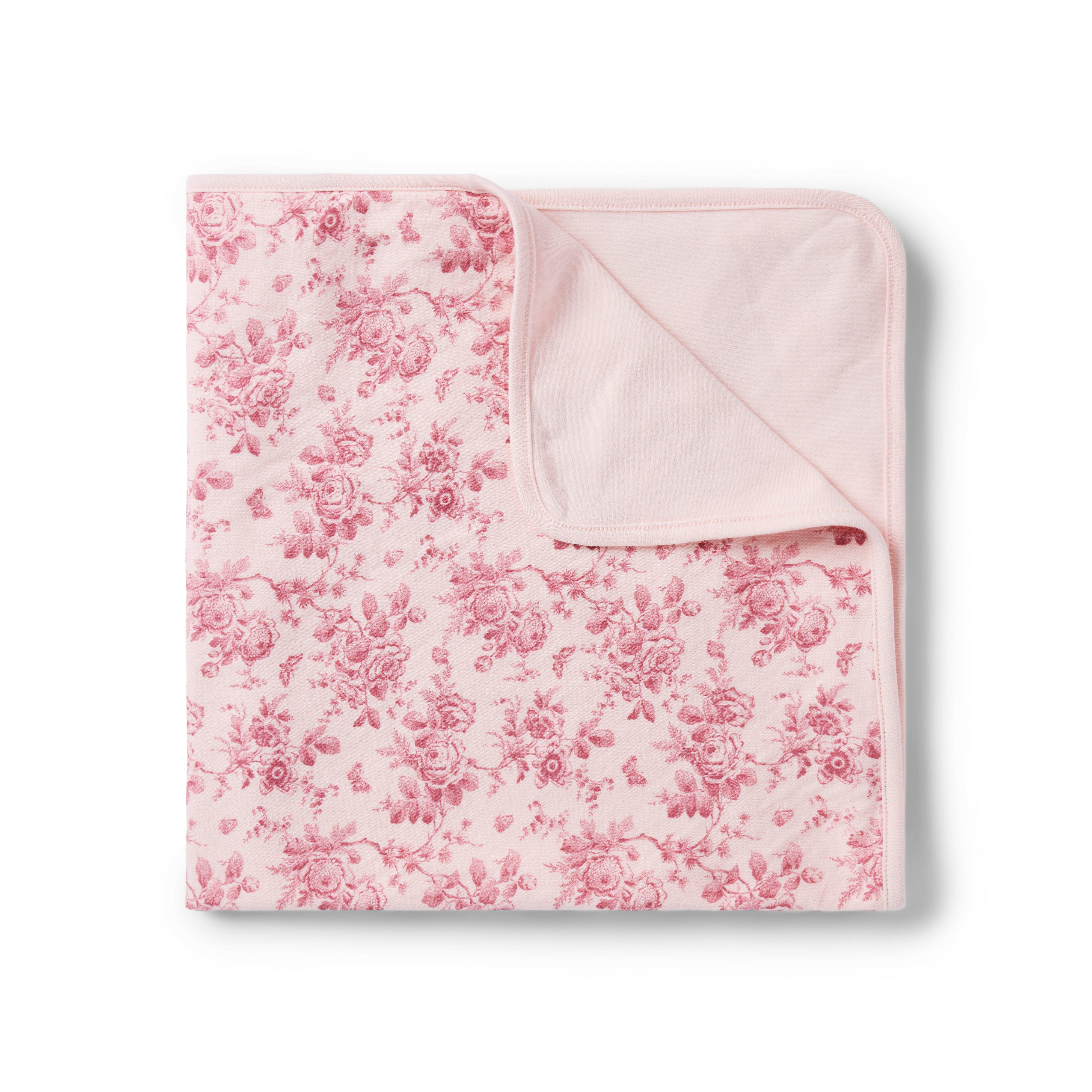 Baby Floral Toile Blanket