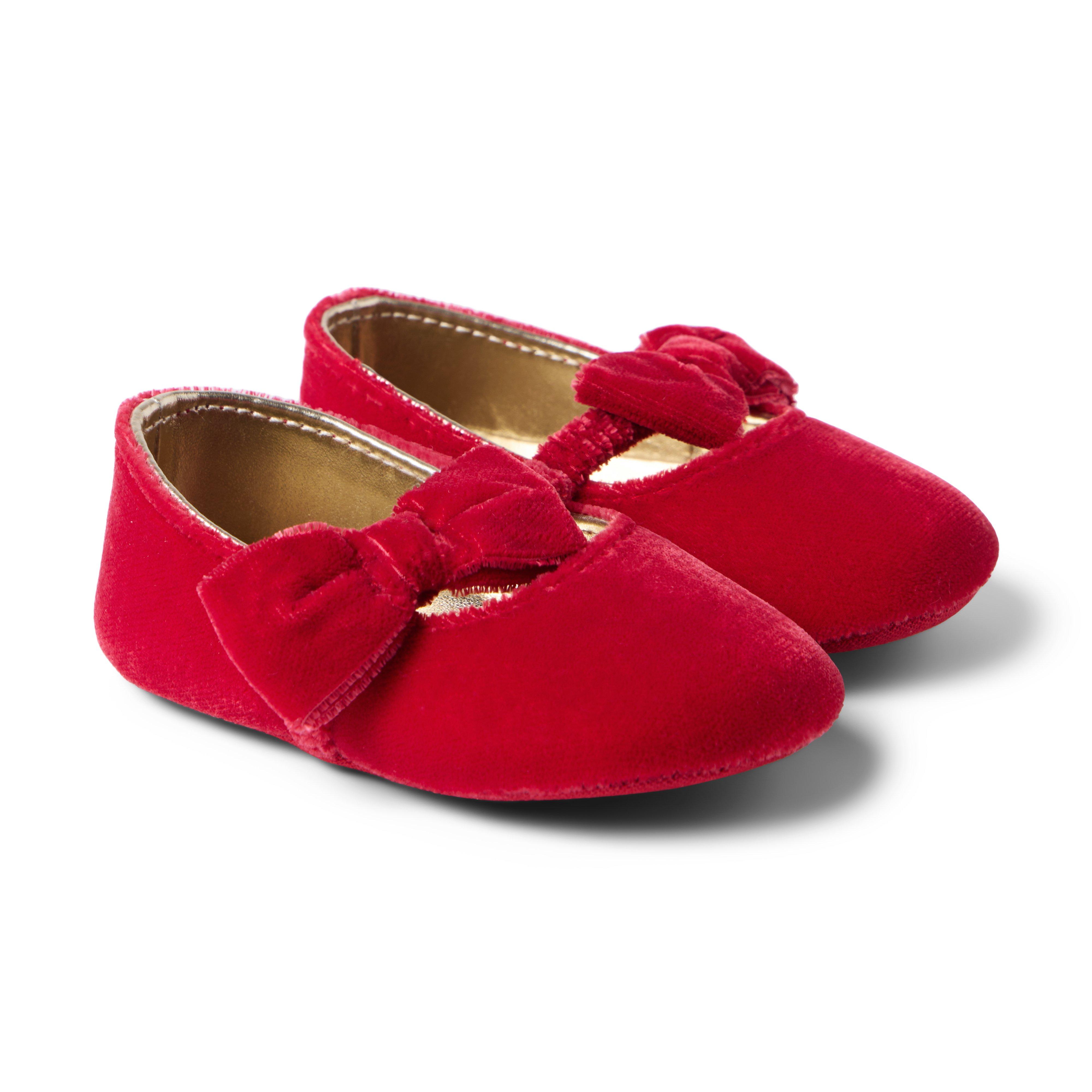 Baby Velvet Bow Ballet Flat