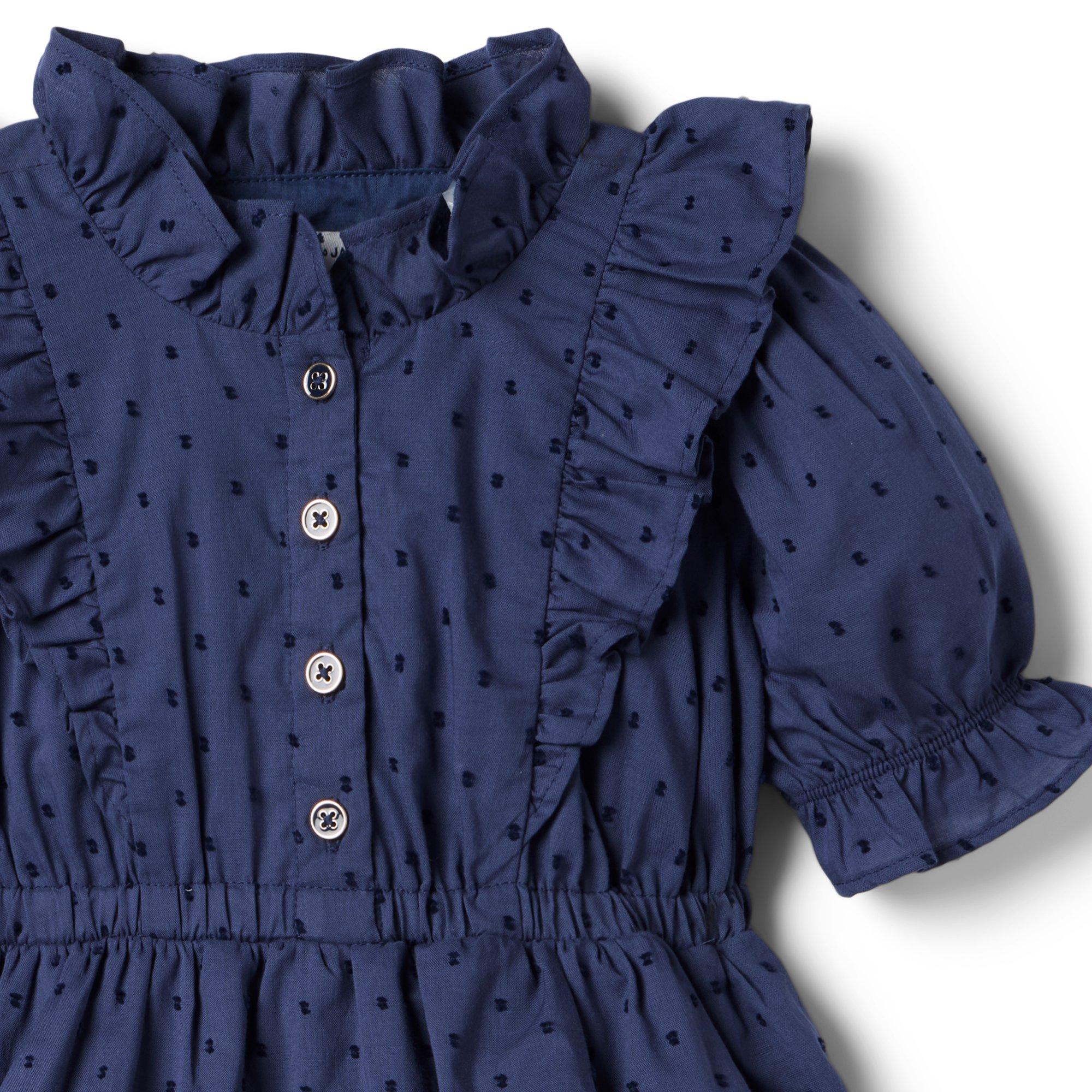 Textured Dot Tiered Dress image number 3