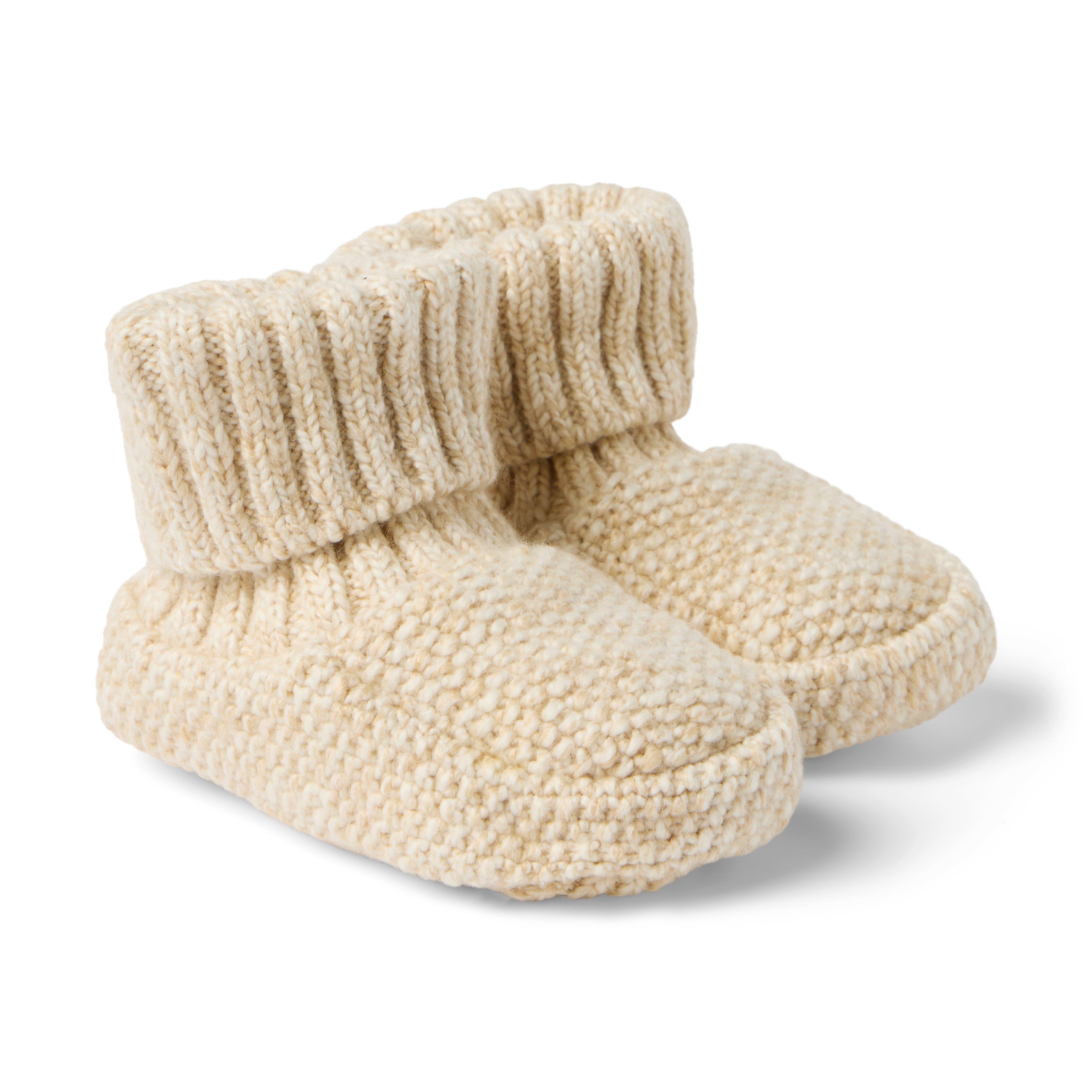 Baby Cable Knit Sweater Bootie