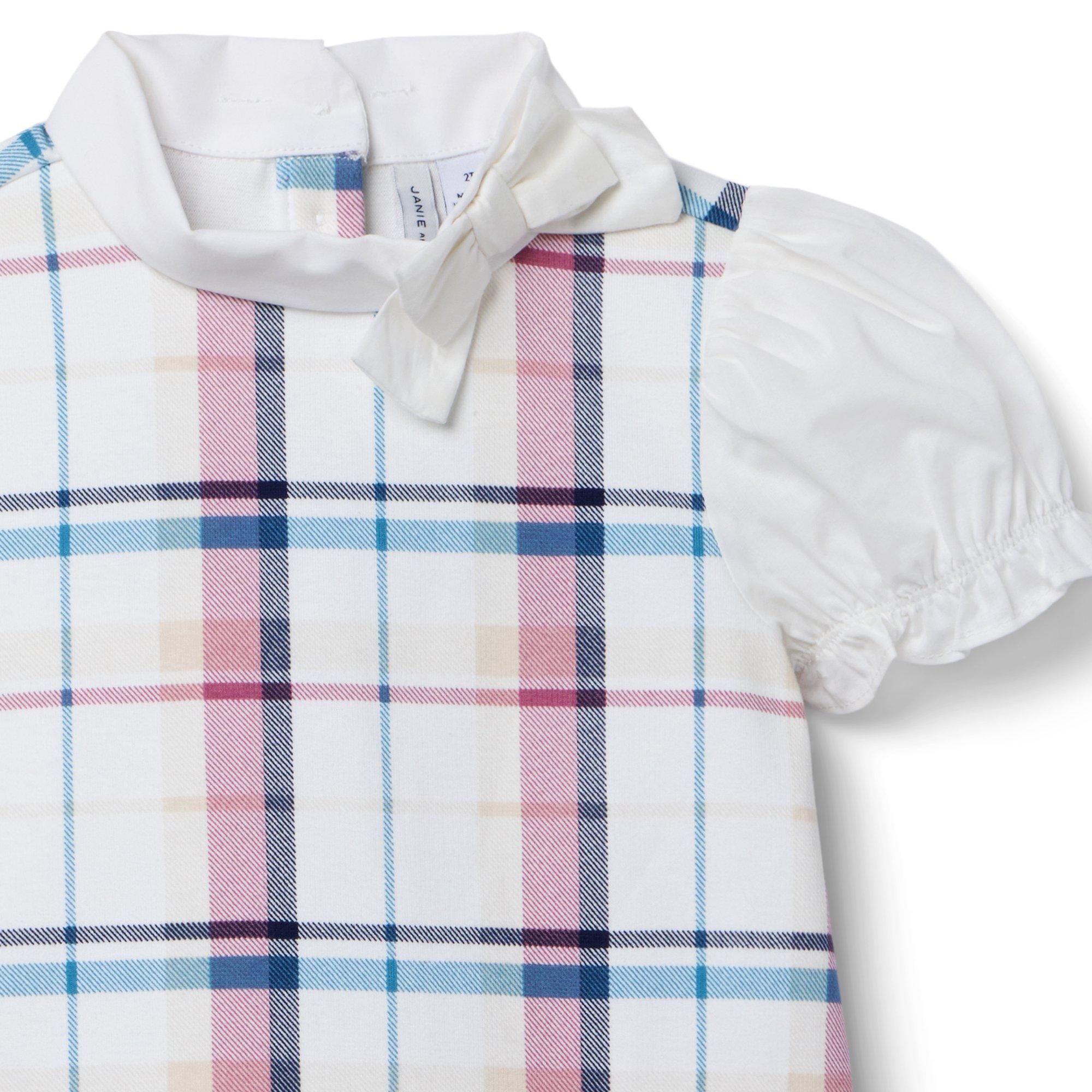 Plaid Jacquard Dropwaist Dress image number 2