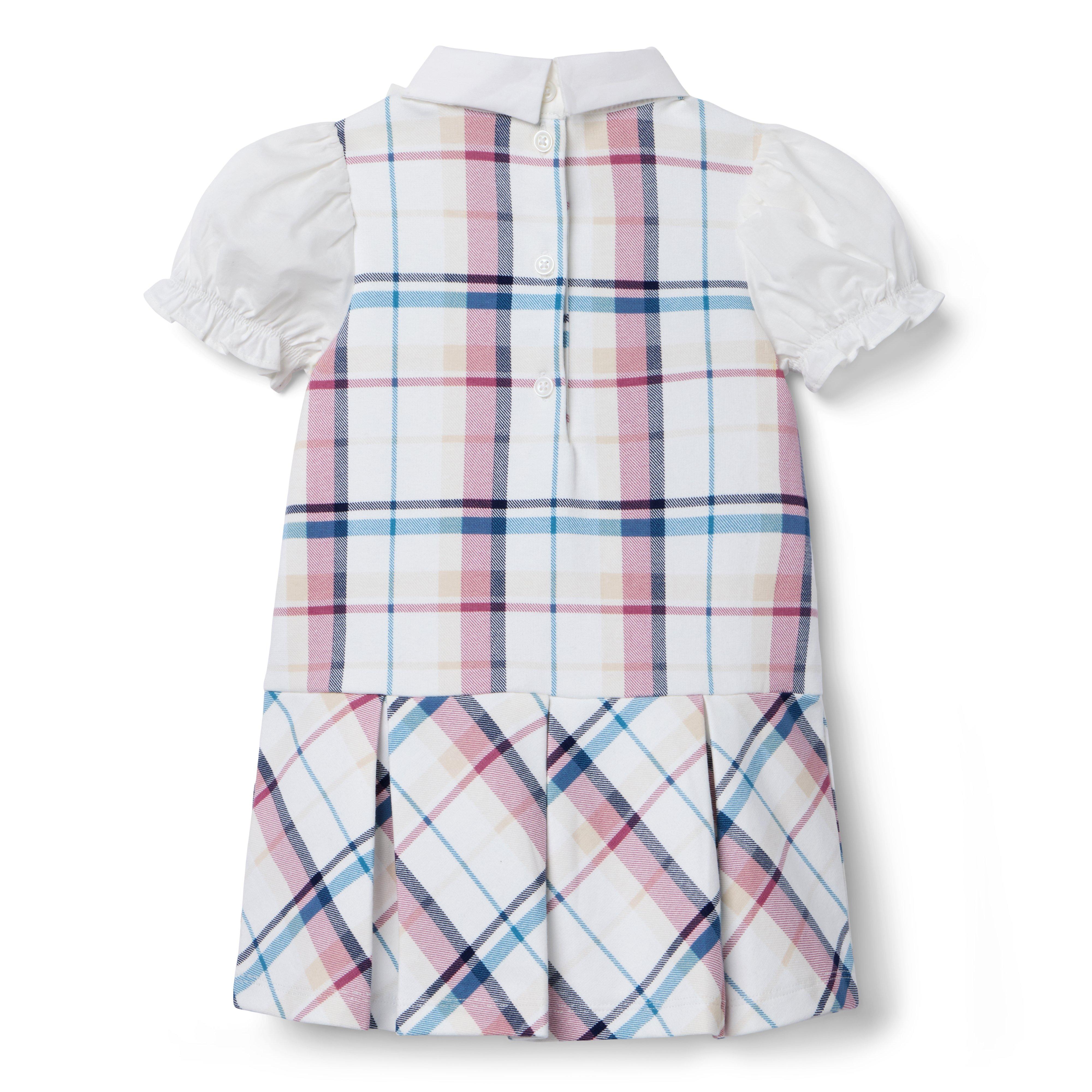 Plaid Jacquard Dropwaist Dress image number 1