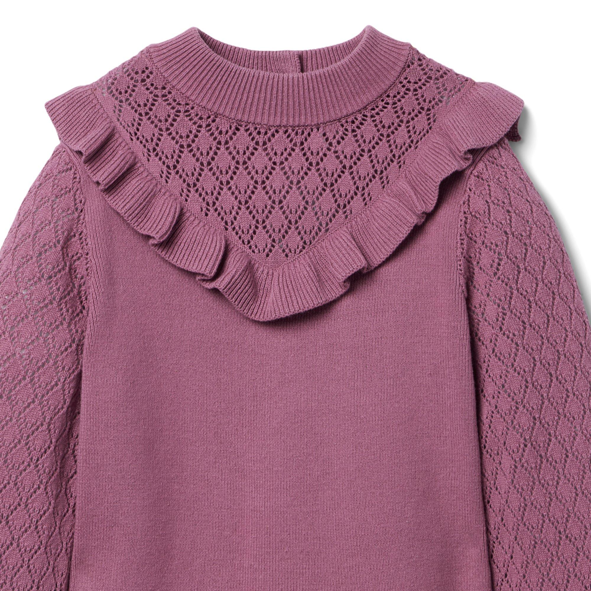 Pointelle Sweater Dress image number 2
