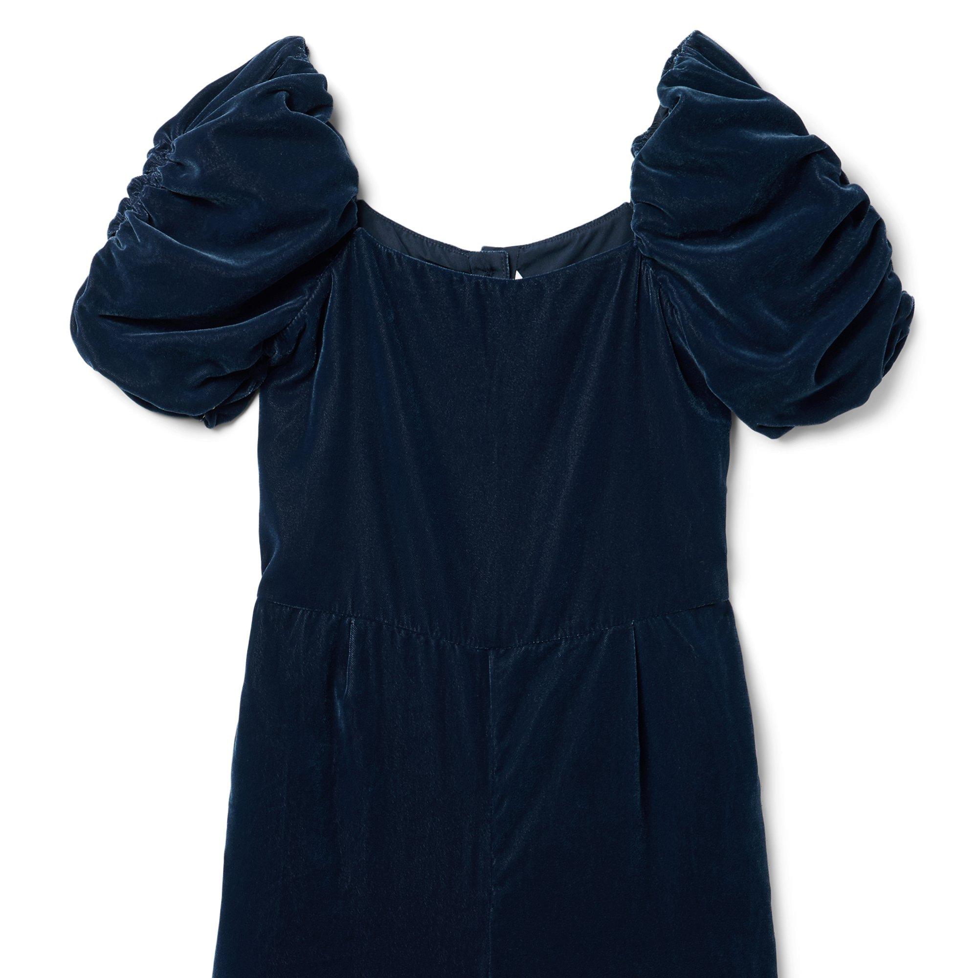 The Velvet Puff Sleeve Jumpsuit image number 2