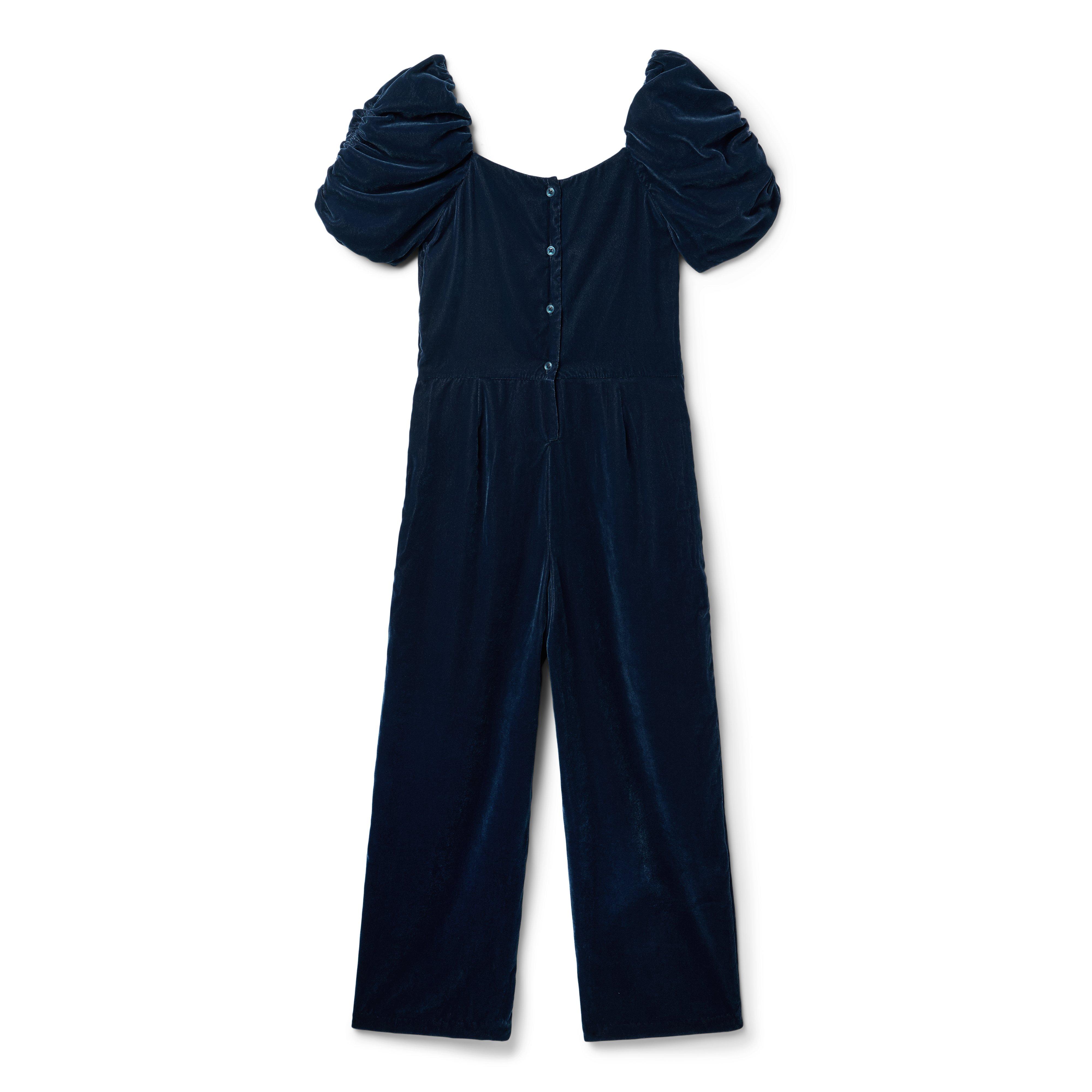 The Velvet Puff Sleeve Jumpsuit image number 1