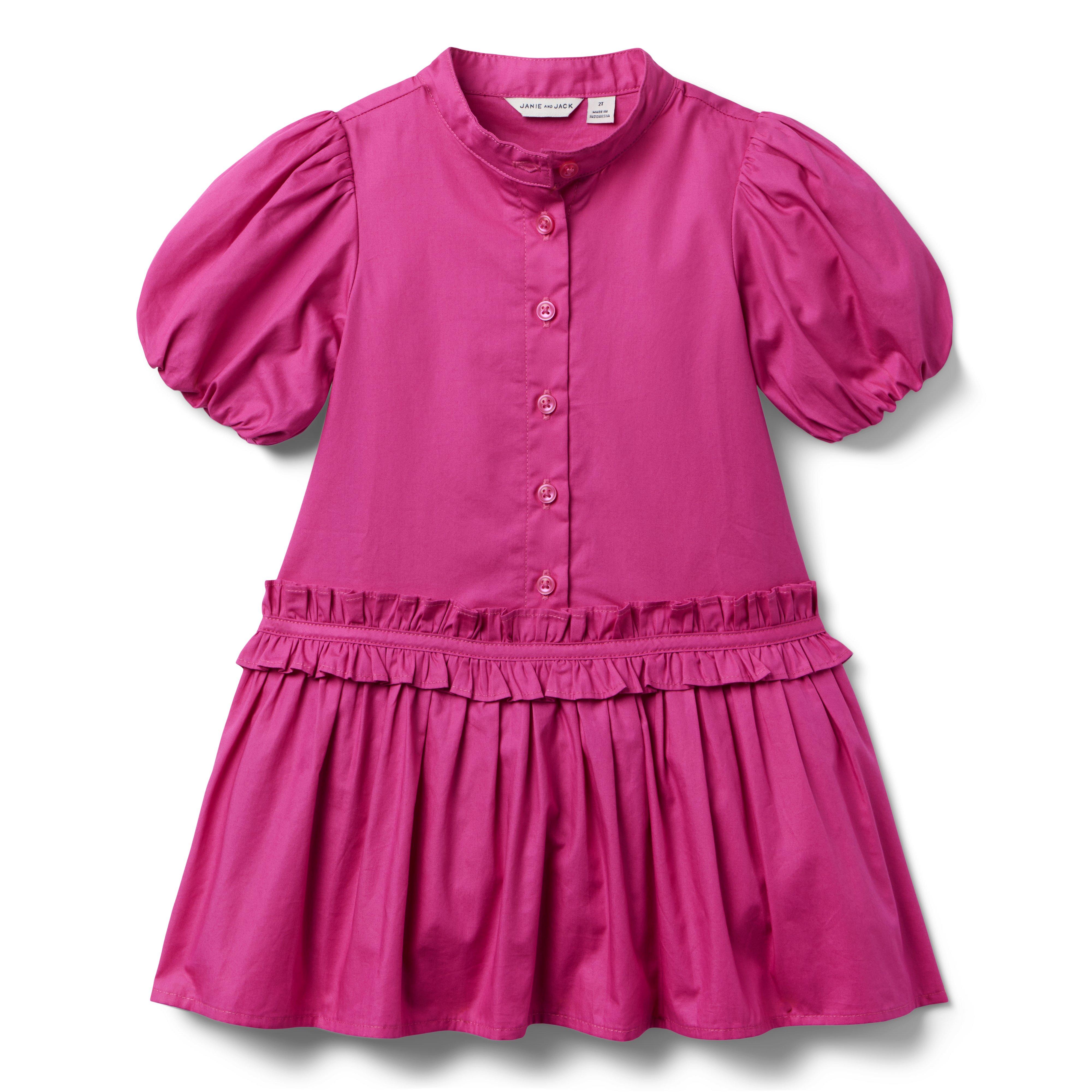 Puff Sleeve Dropwaist Dress