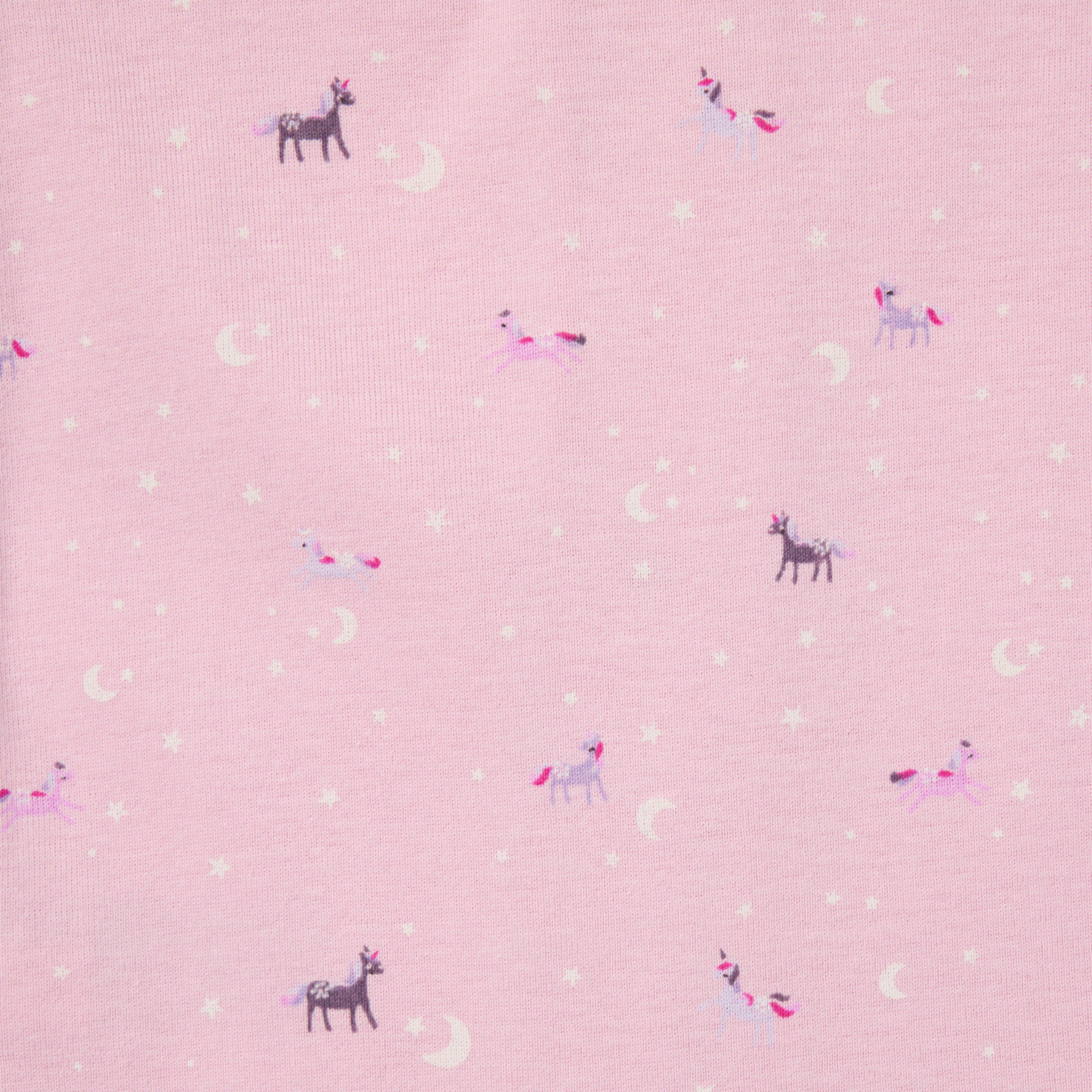Baby Good Night Footed Pajama In Unicorn image number 1