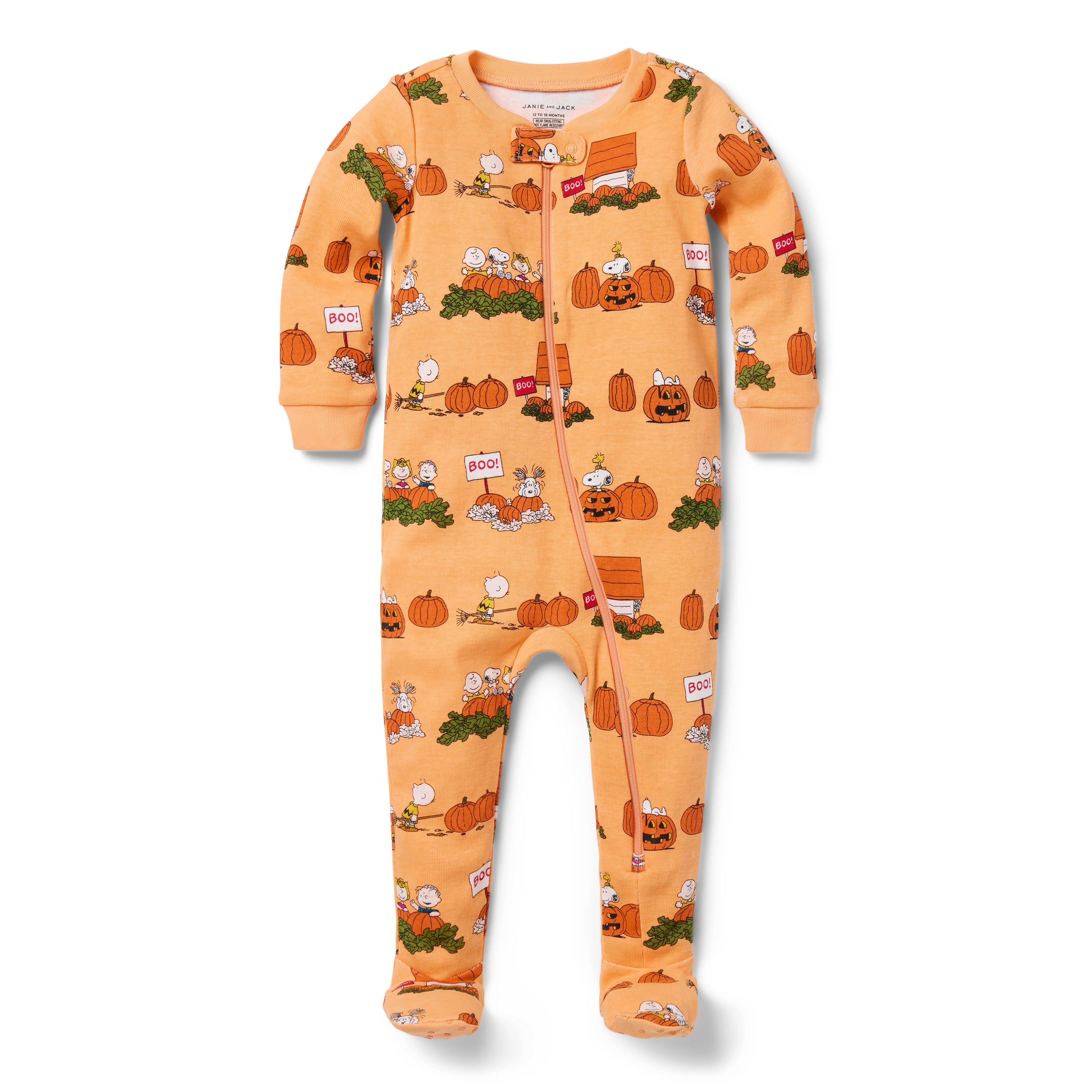 Baby Good Night Footed Pajama In Peanuts Halloween