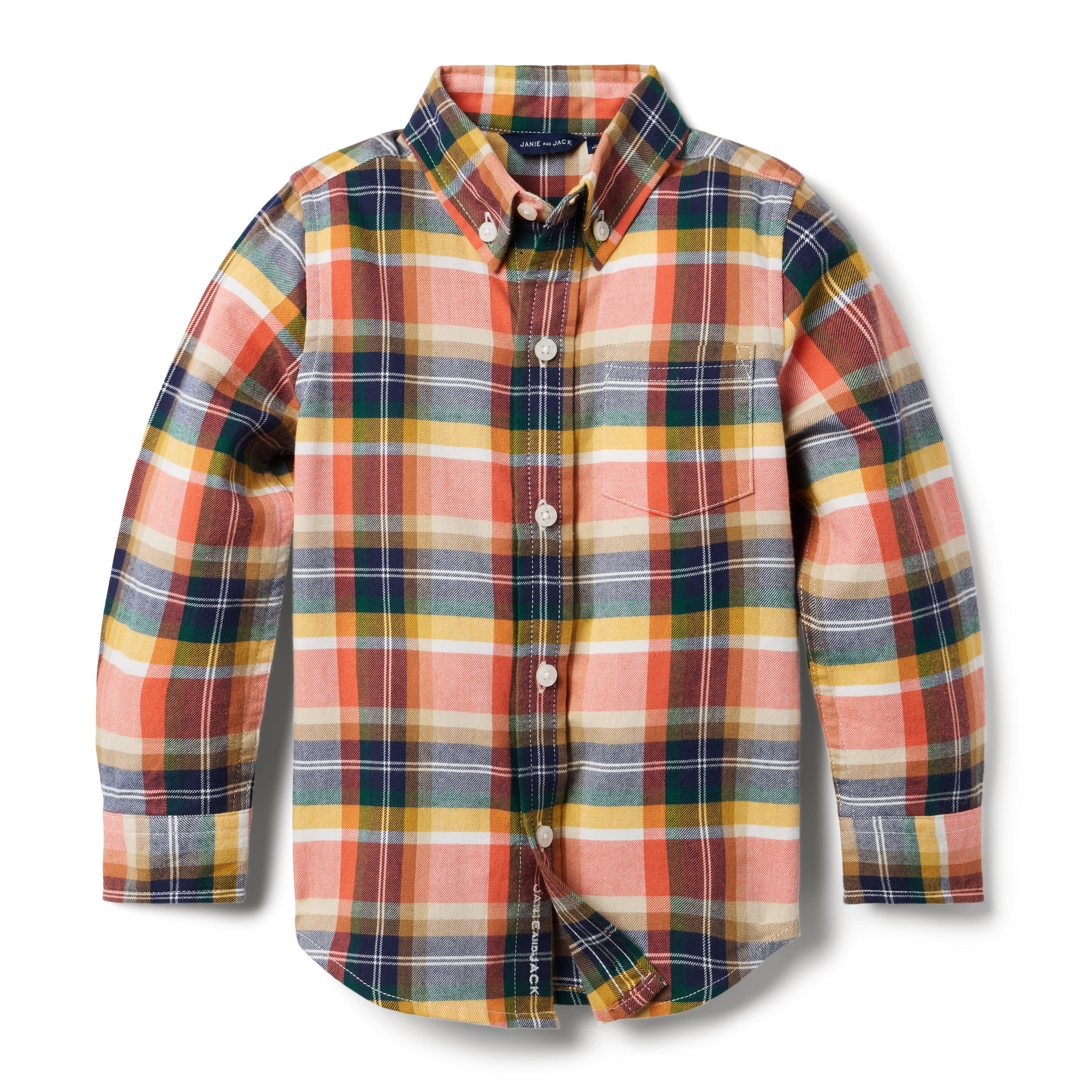 Brushed Twill Plaid Shirt