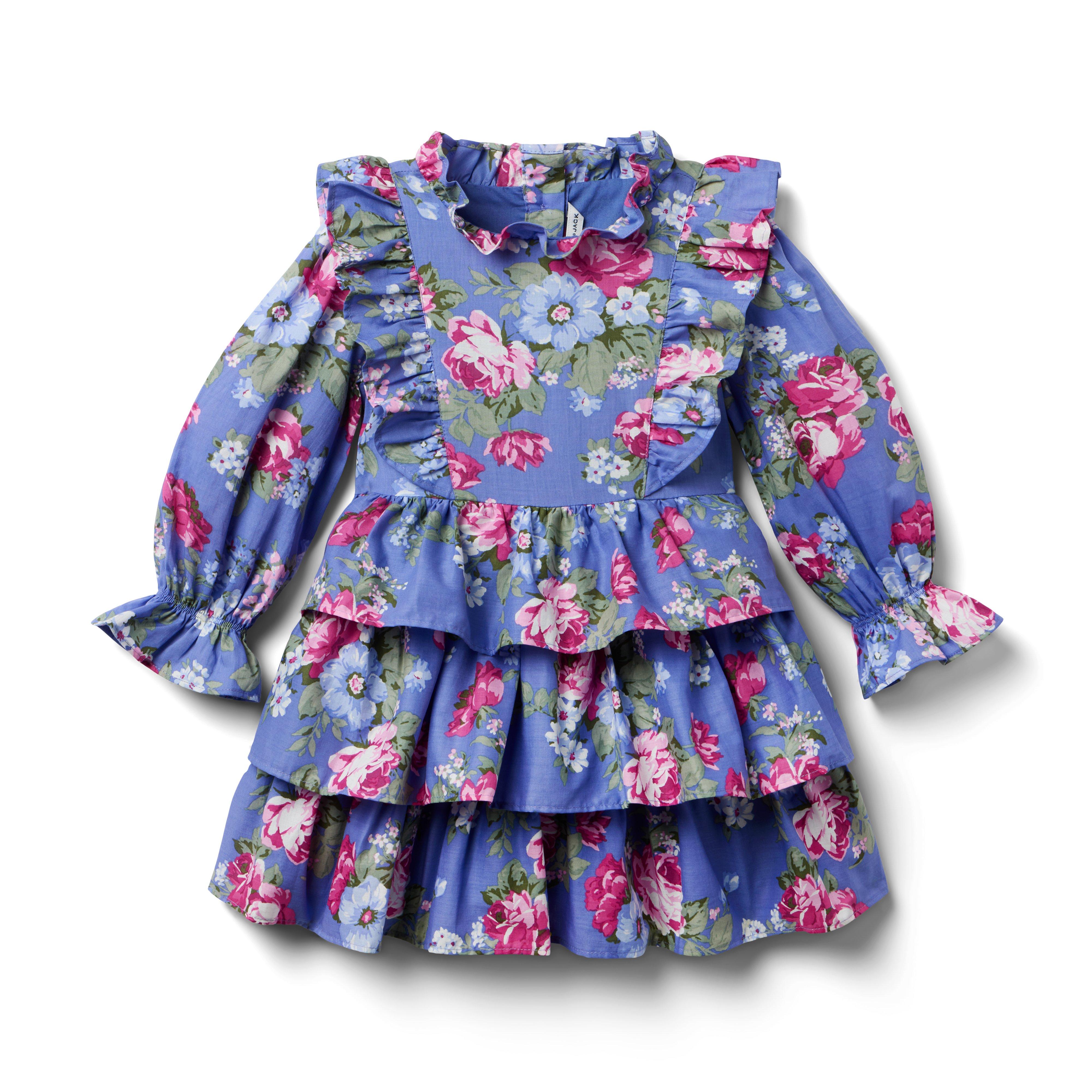 Floral Tiered Ruffle Dress