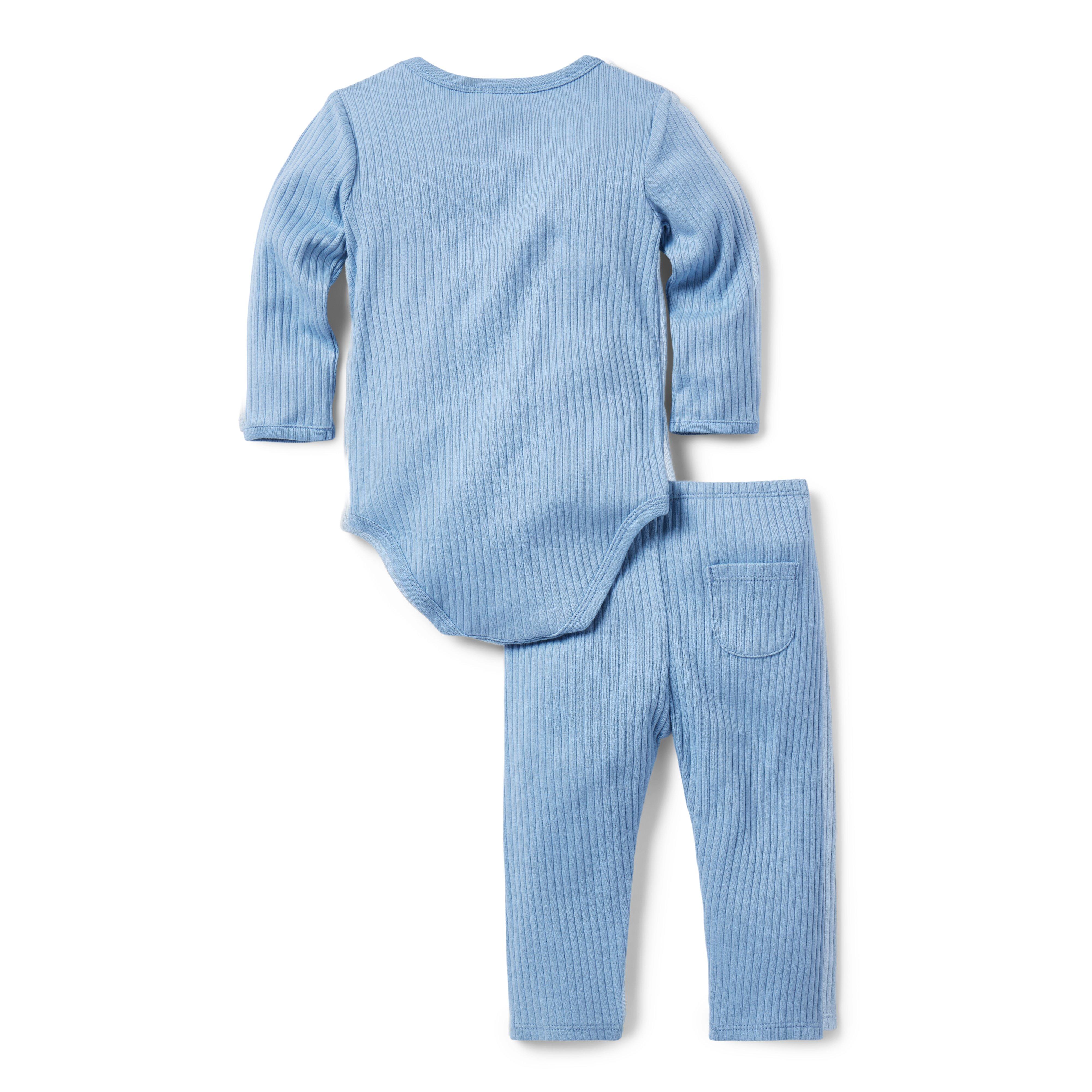 Baby Ribbed Wrap Matching Set image number 1