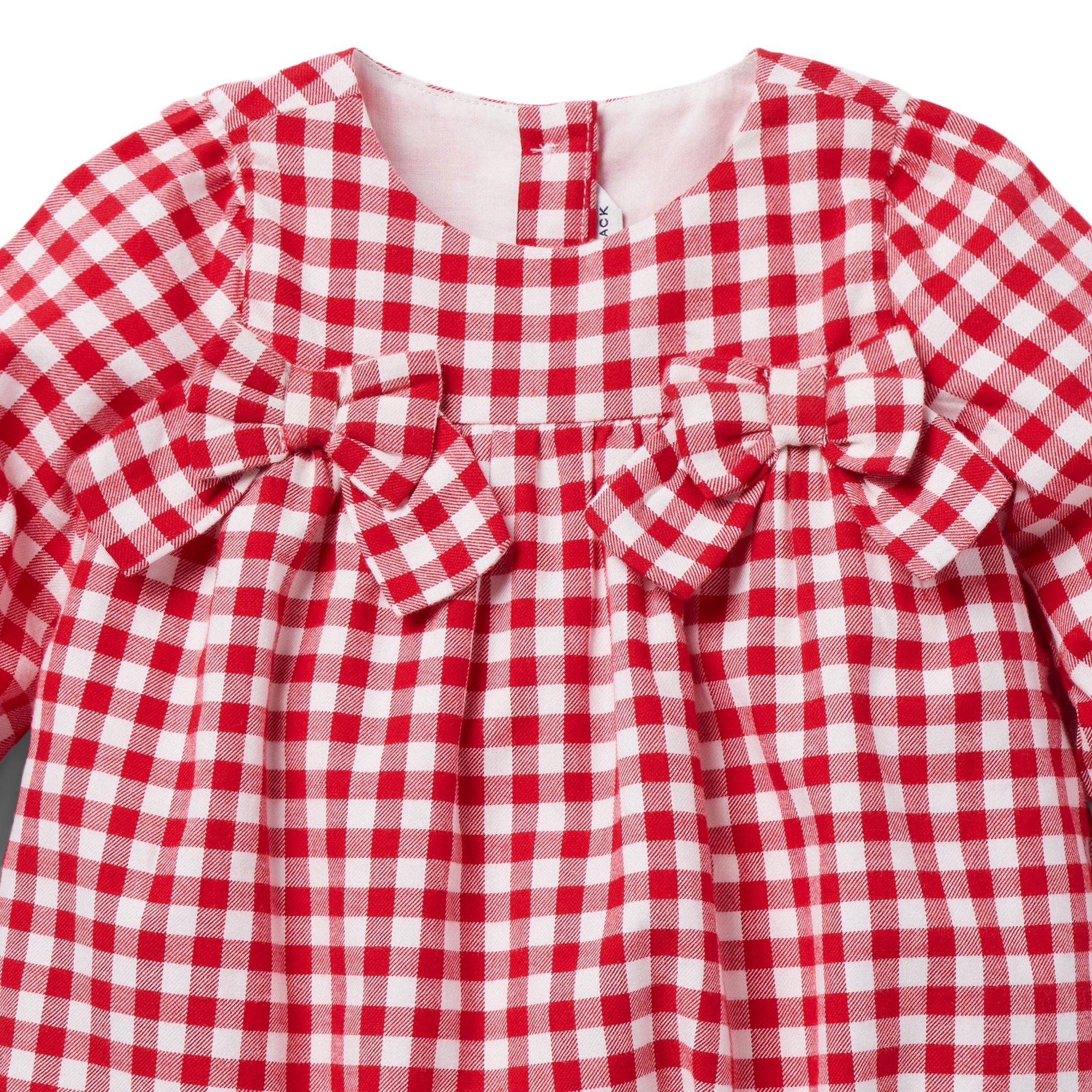 Baby Gingham Bow Romper image number 2