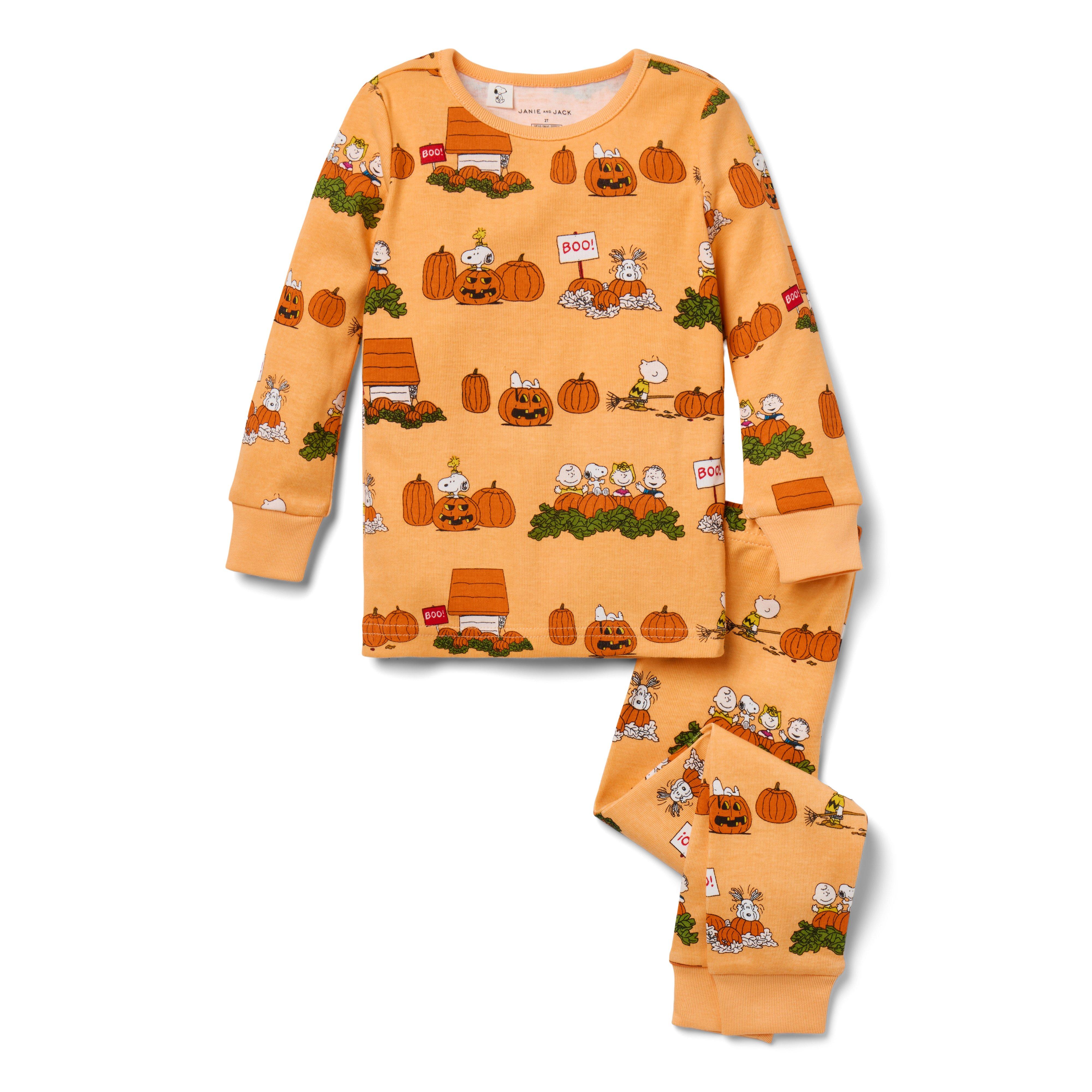 Pajamas Light Orange Peanuts Good Night Pajamas In Peanuts Halloween by Janie and Jack