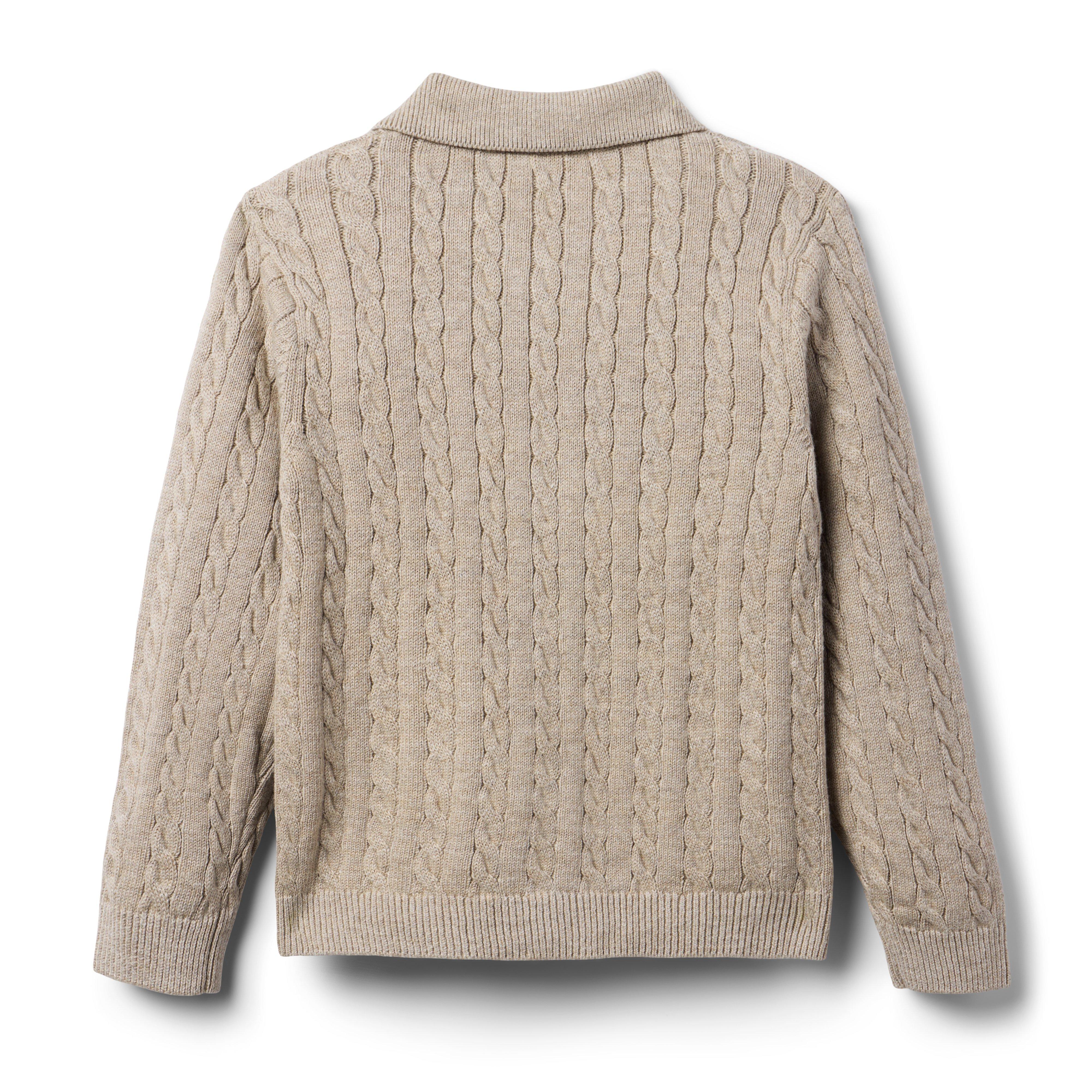 The Cable Knit Polo Cardigan image number 1