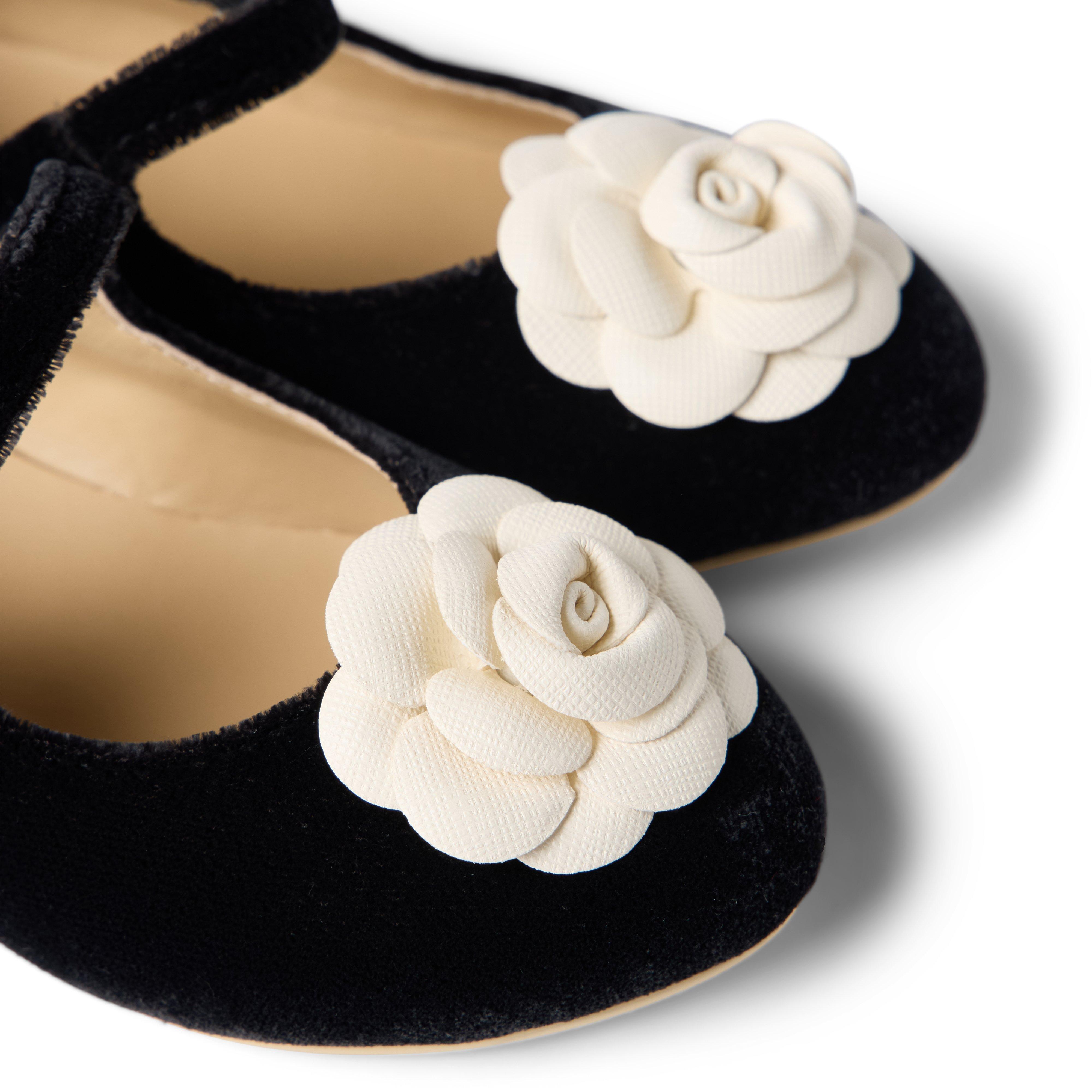 Velvet Rosette Ballet Flat image number 1