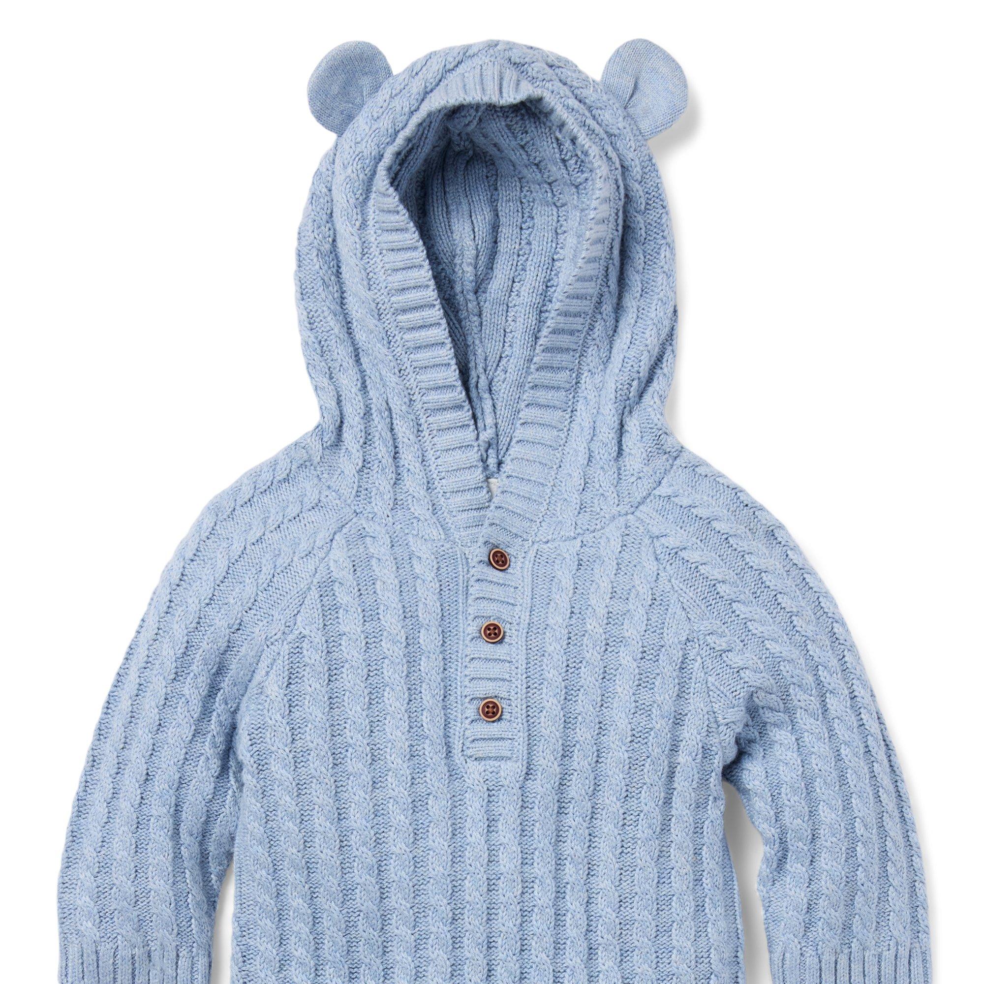 Baby Bear Ear Hooded One-Piece image number 2