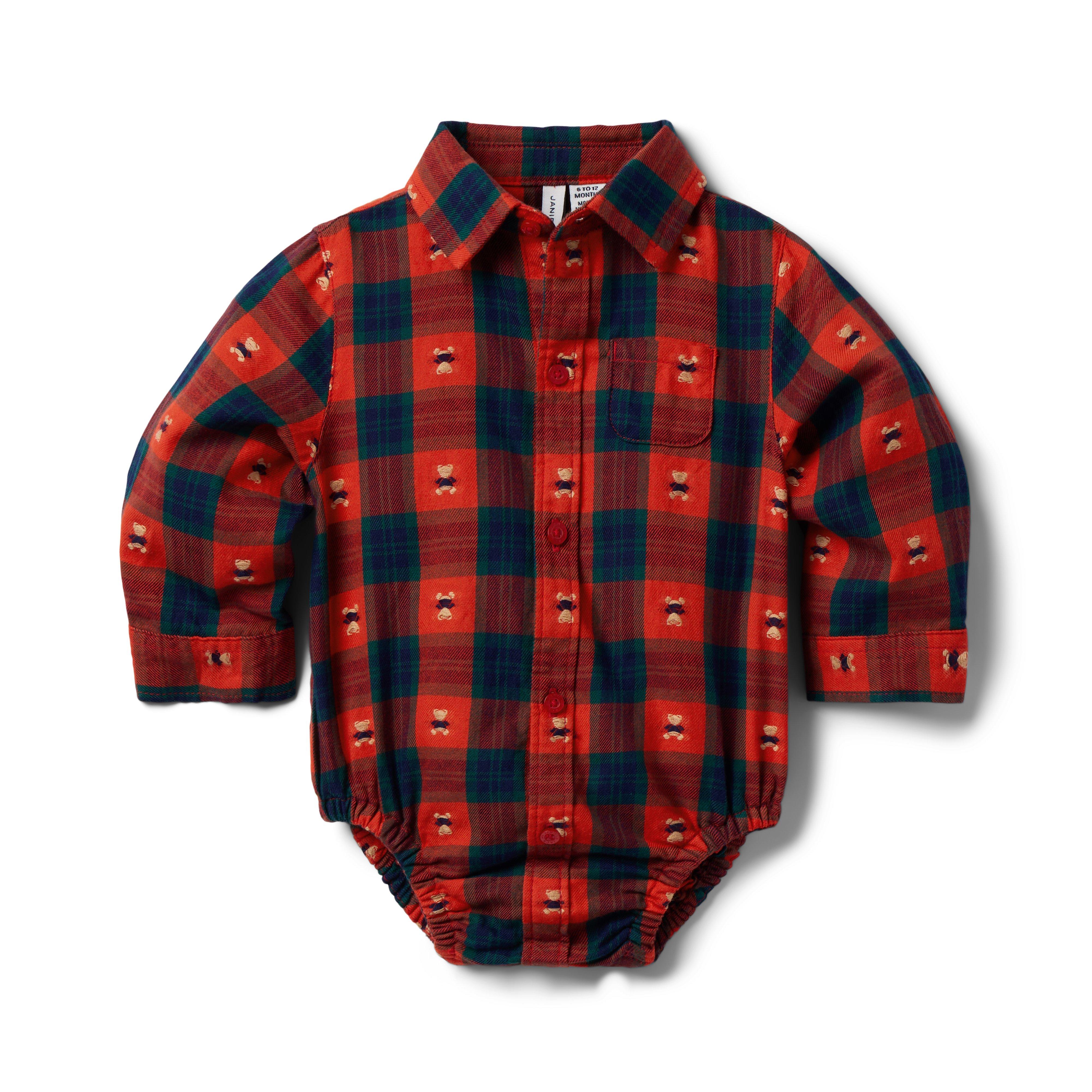Baby Bear Tartan Bodysuit image number 0