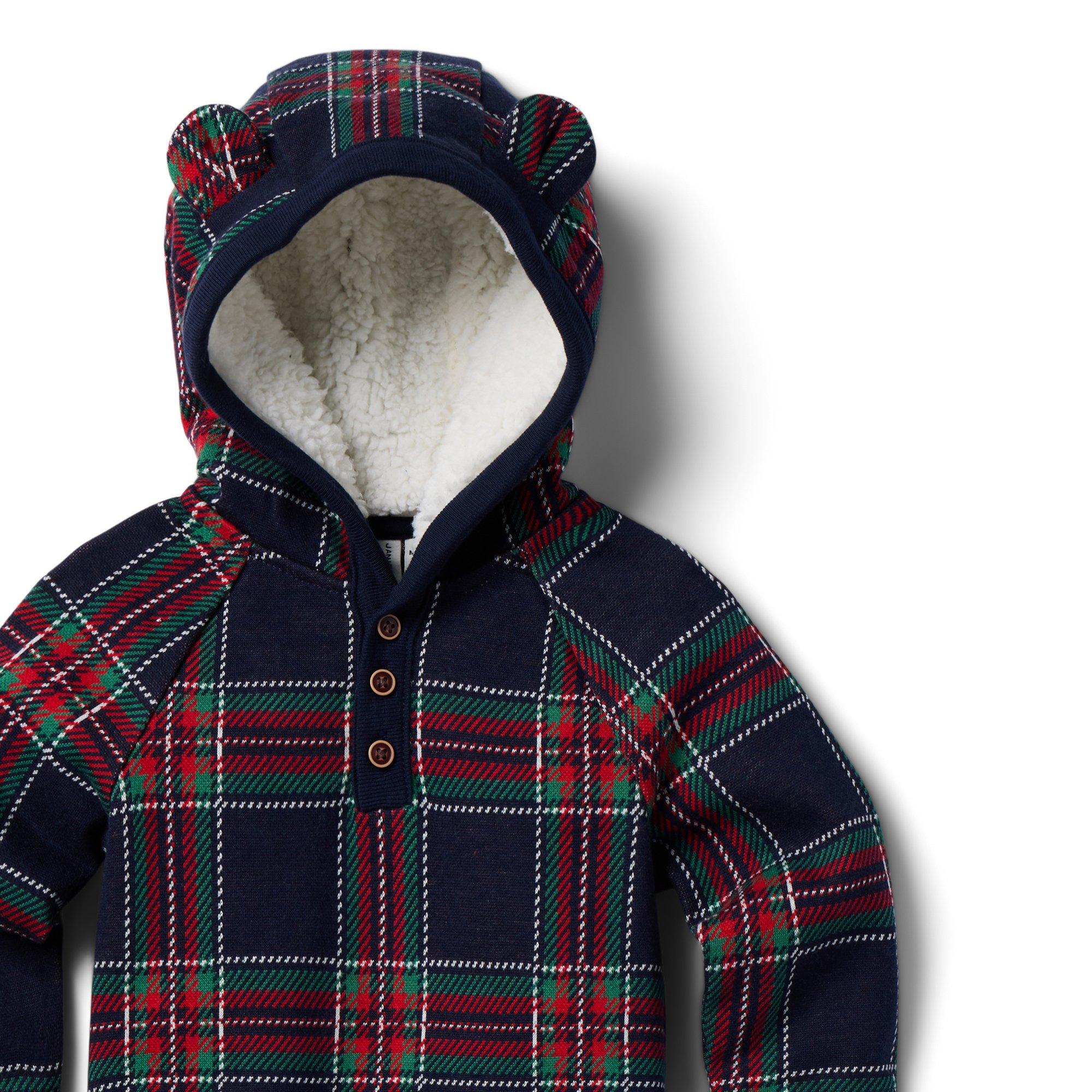 Baby Tartan Bear Ear One-Piece image number 2