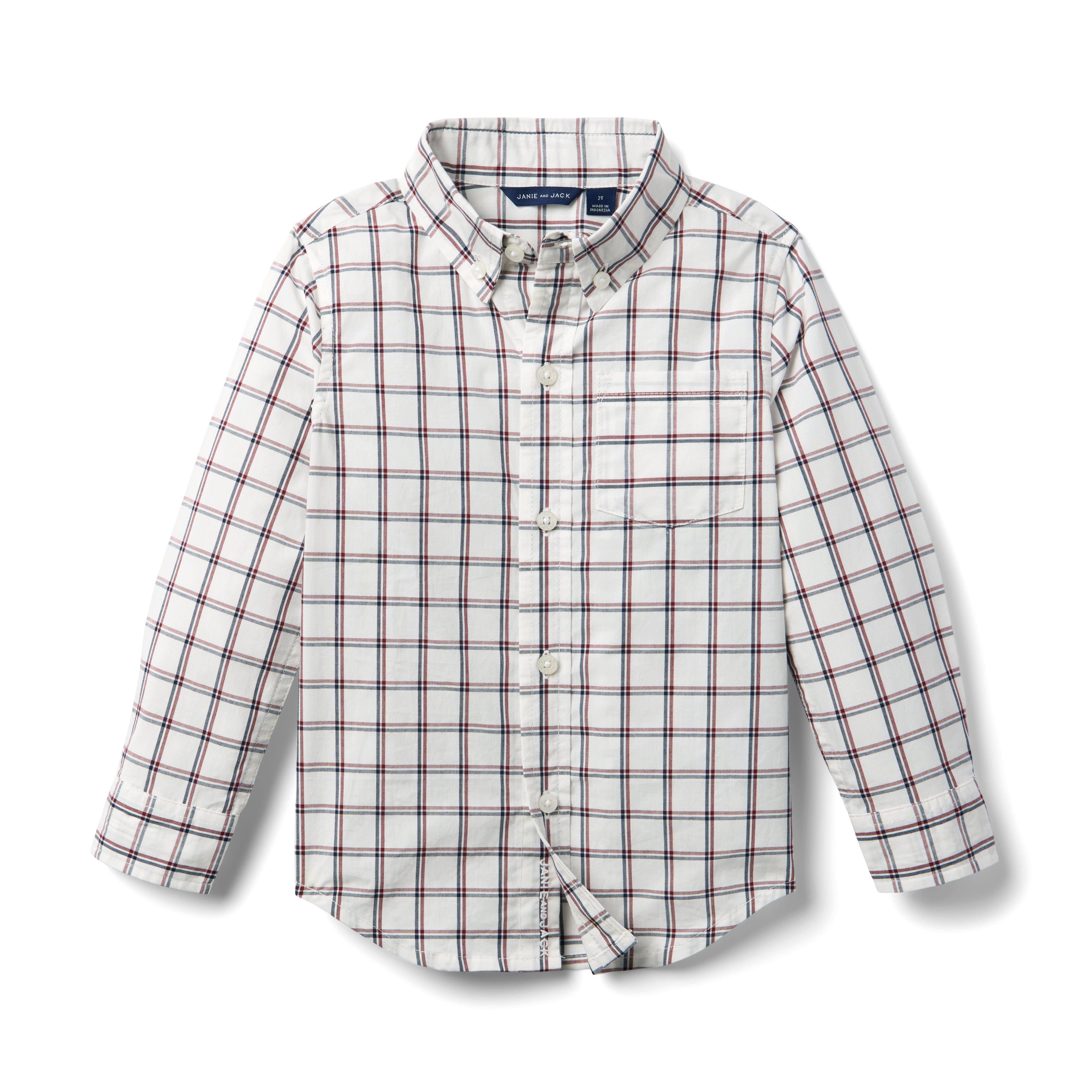 Plaid Poplin Shirt