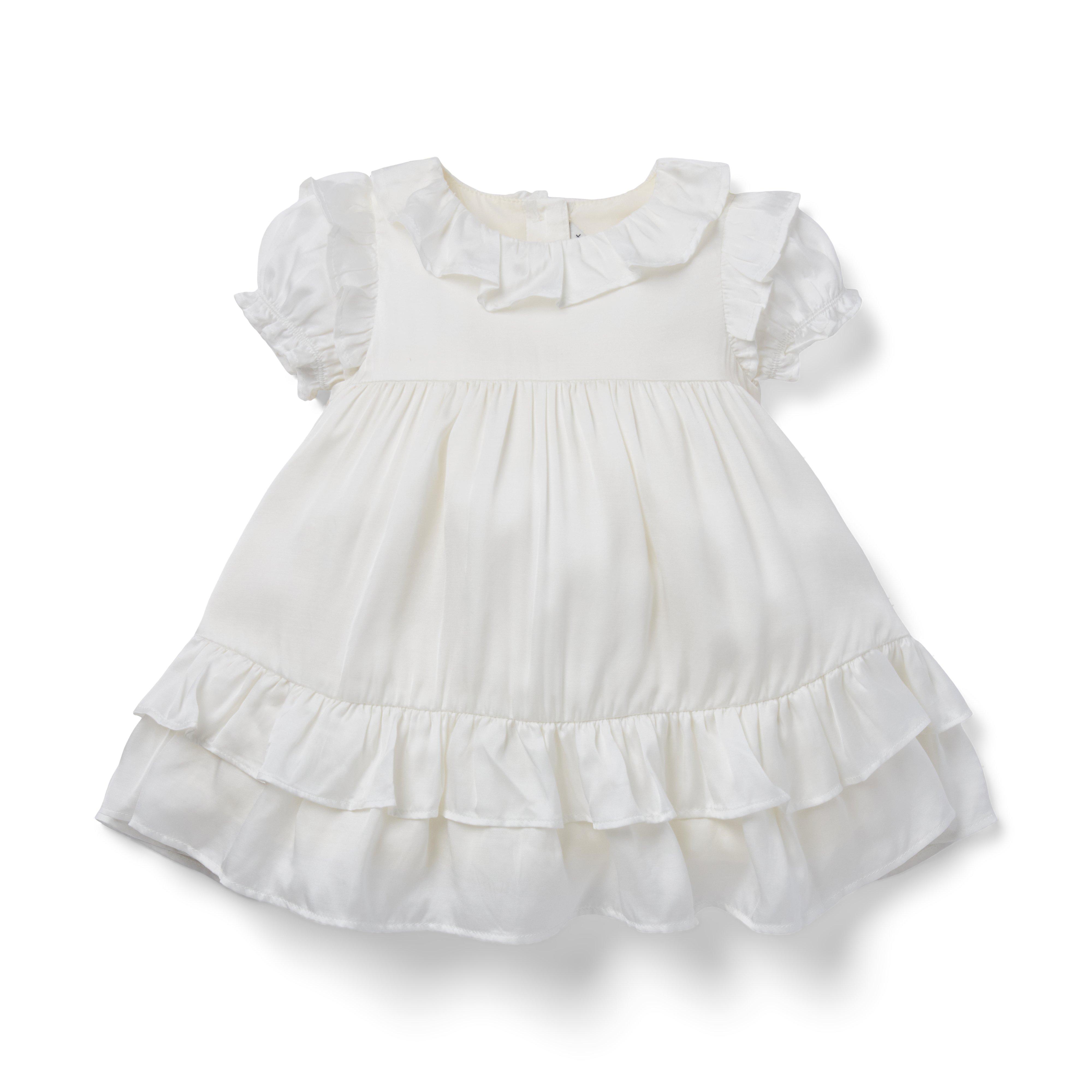 Baby Ruffle Sateen Dress